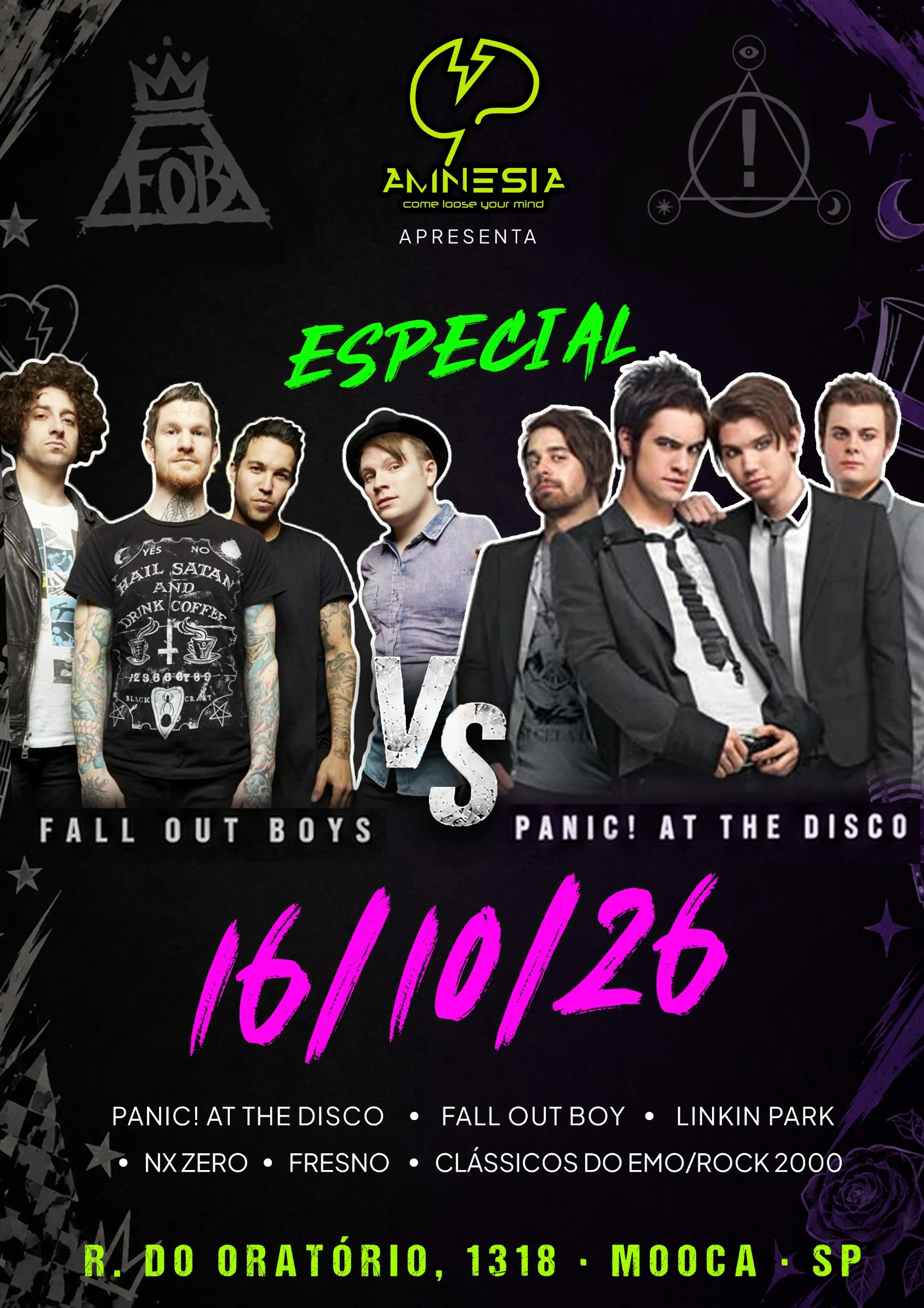 16/10 Fall Out Boy X Panic At The Disco