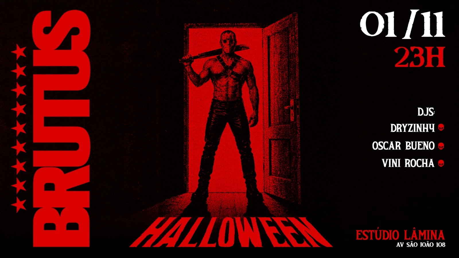 Brutus Baile De Halloween No Estúdio Lâmina