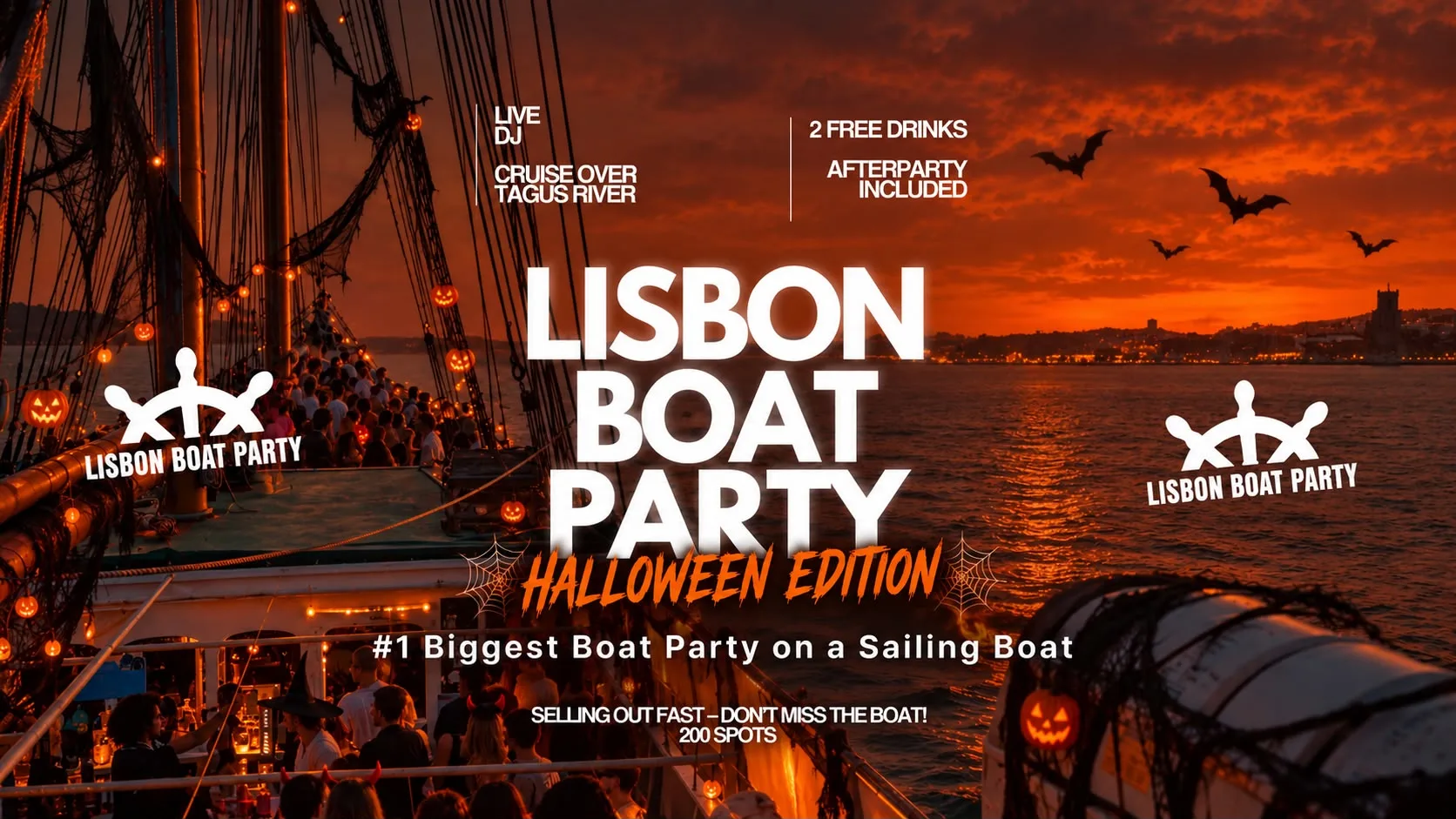 Lisbon’S #1 Boat Party Halloween Edition - 31 October