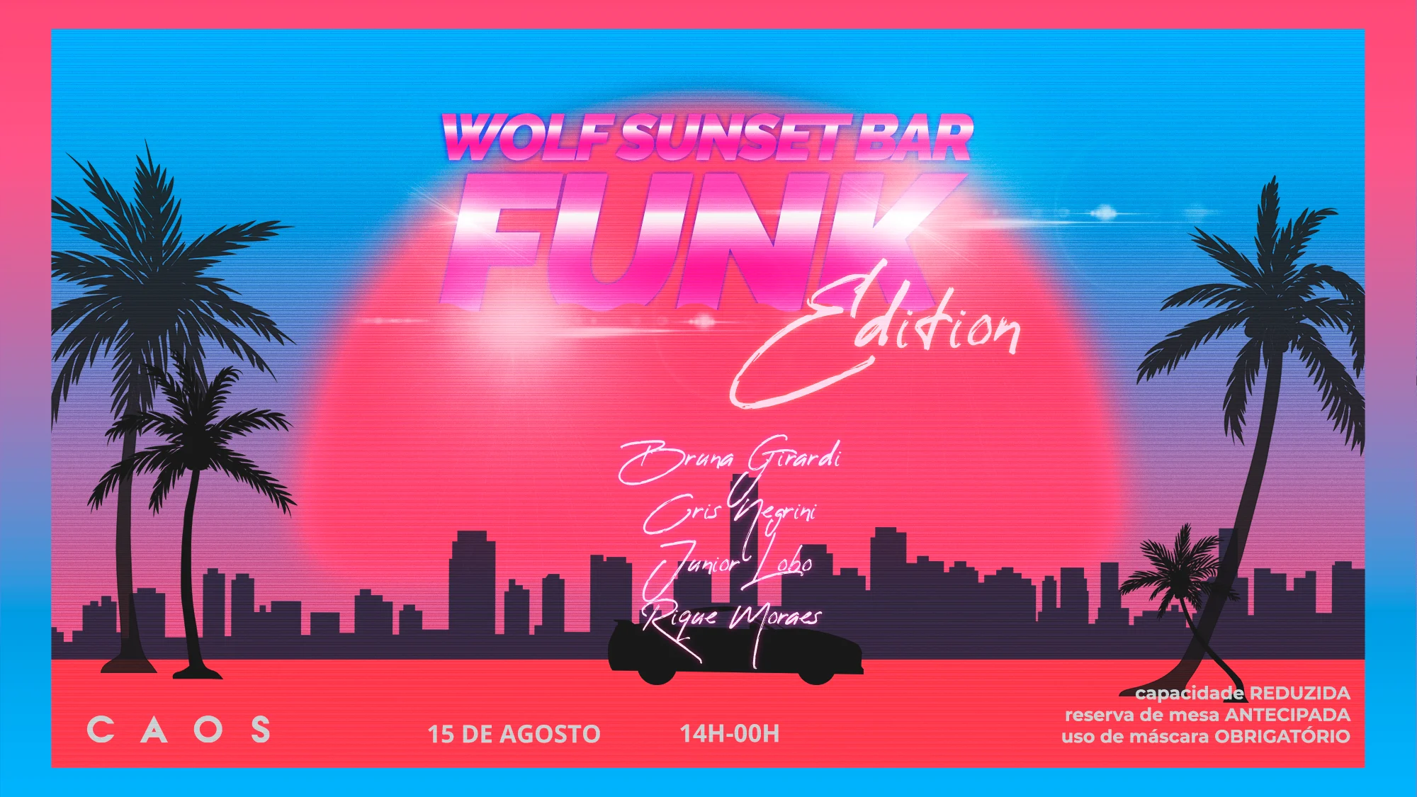 Wolf Sunset Bar Funk Edition