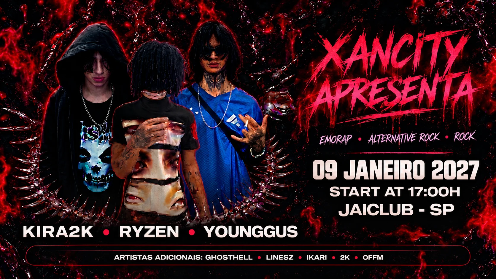 Xancity Apresenta — Kira2k, Ryzen E Younggus