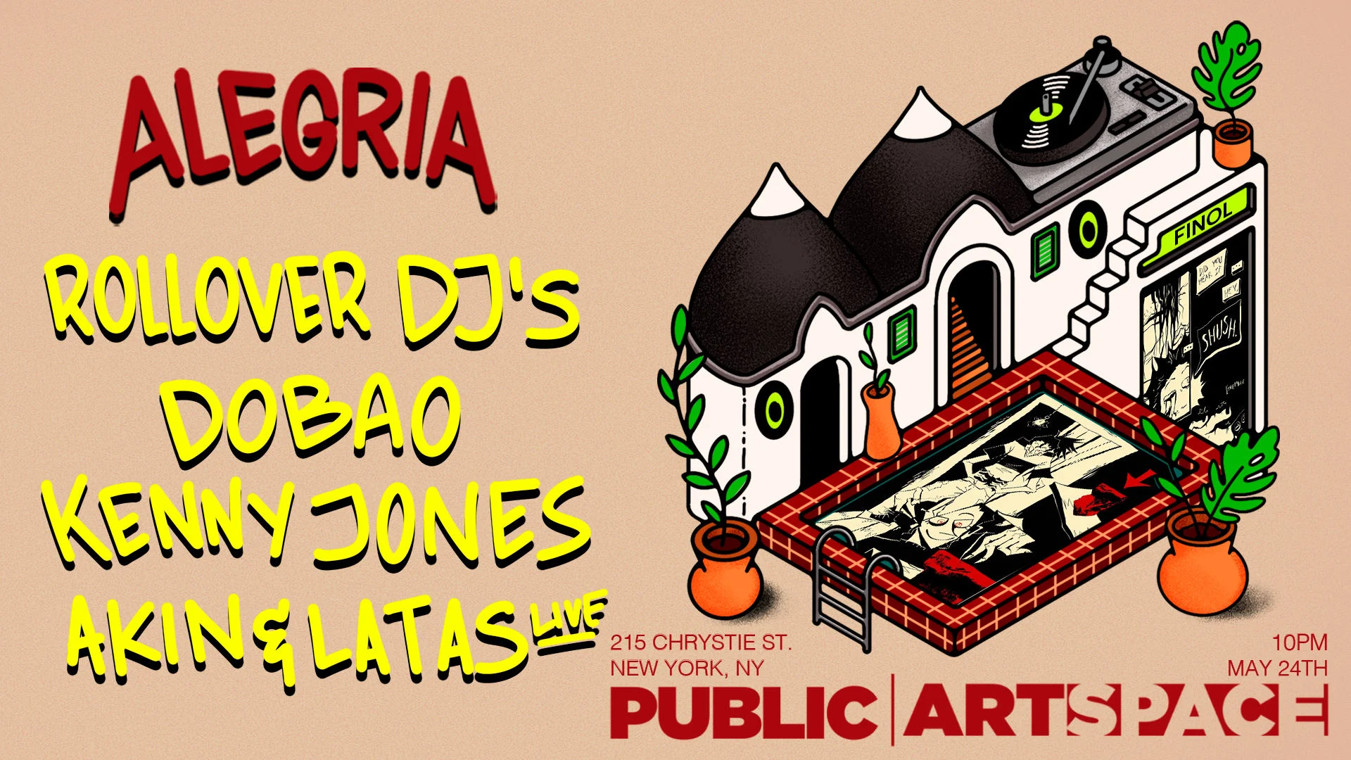 Alegria Presents Rollover Dj's, Dobao, Kenny Jones & More