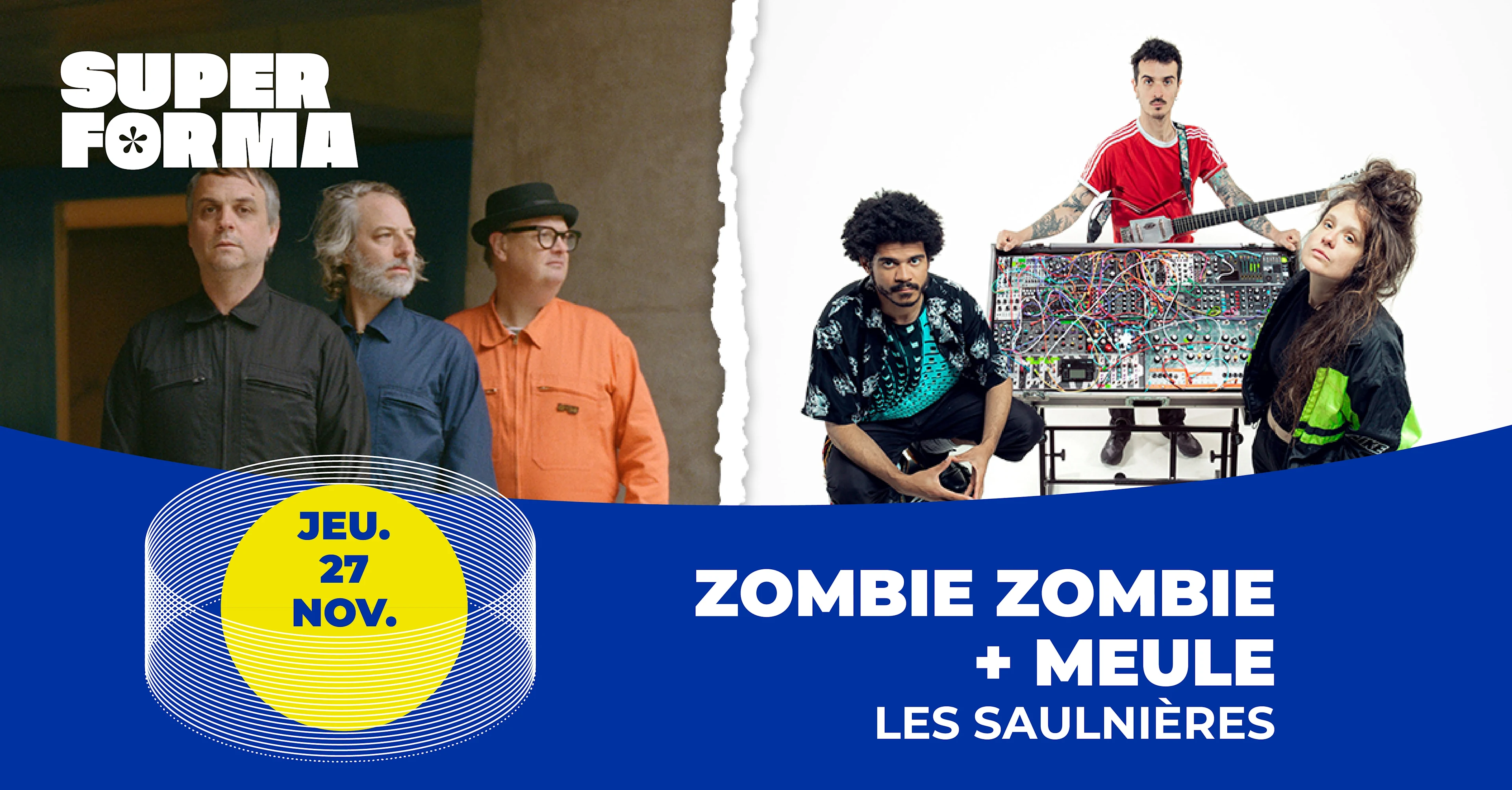 Zombie Zombie + Meule | Les Saulnières • Le Mans