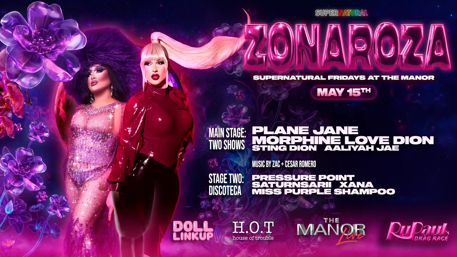 Zonaroza: Ft. Plane Jane + Morphine Love Dion