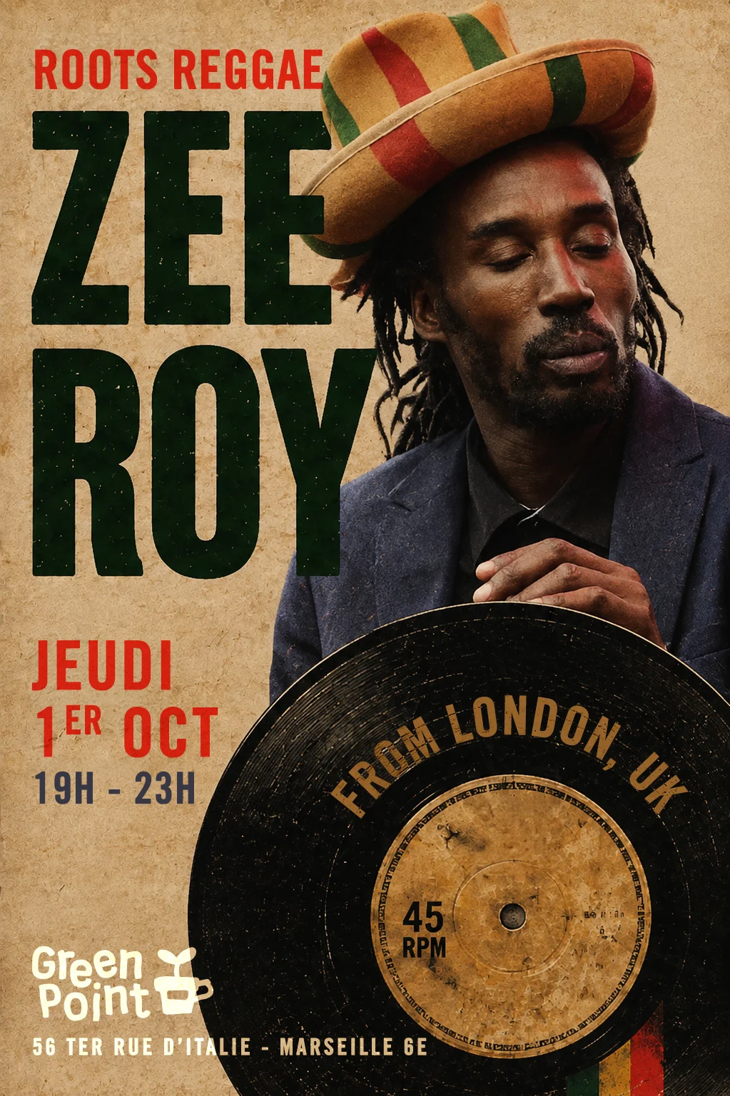 Dj Zeeroy (London 🏴󠁧󠁢󠁥󠁮󠁧󠁿) - Roots Reggae Vinyls Dj Set 🇯🇲