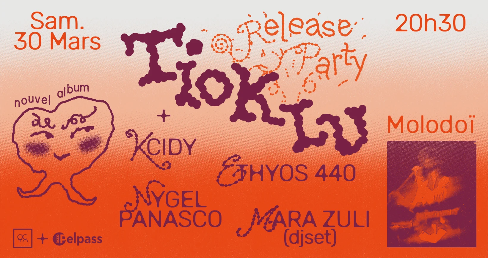 Release Party Tioklu // 30/03/24 // Molodoï