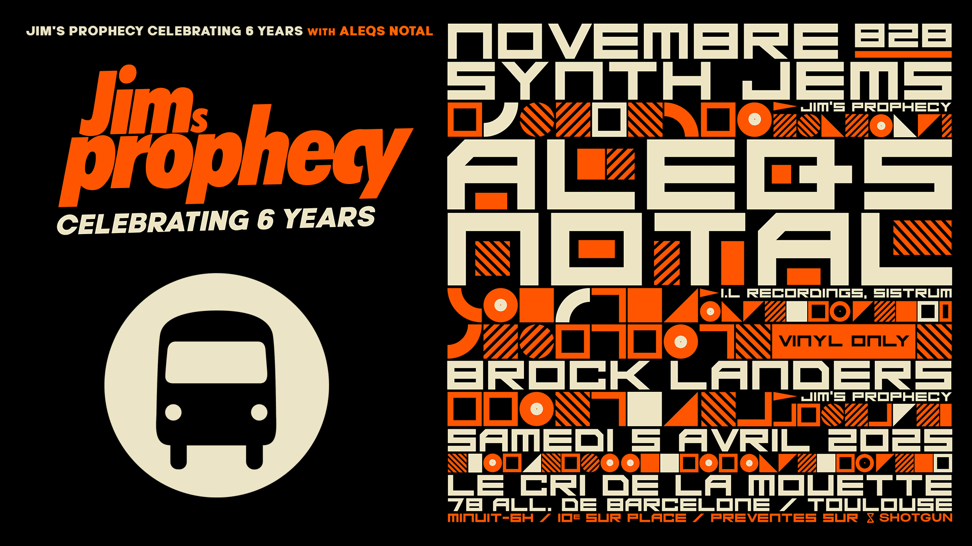 Jim's Prophecy Celebrating 6 Years W/ Aleqs Notal Vinyl Only