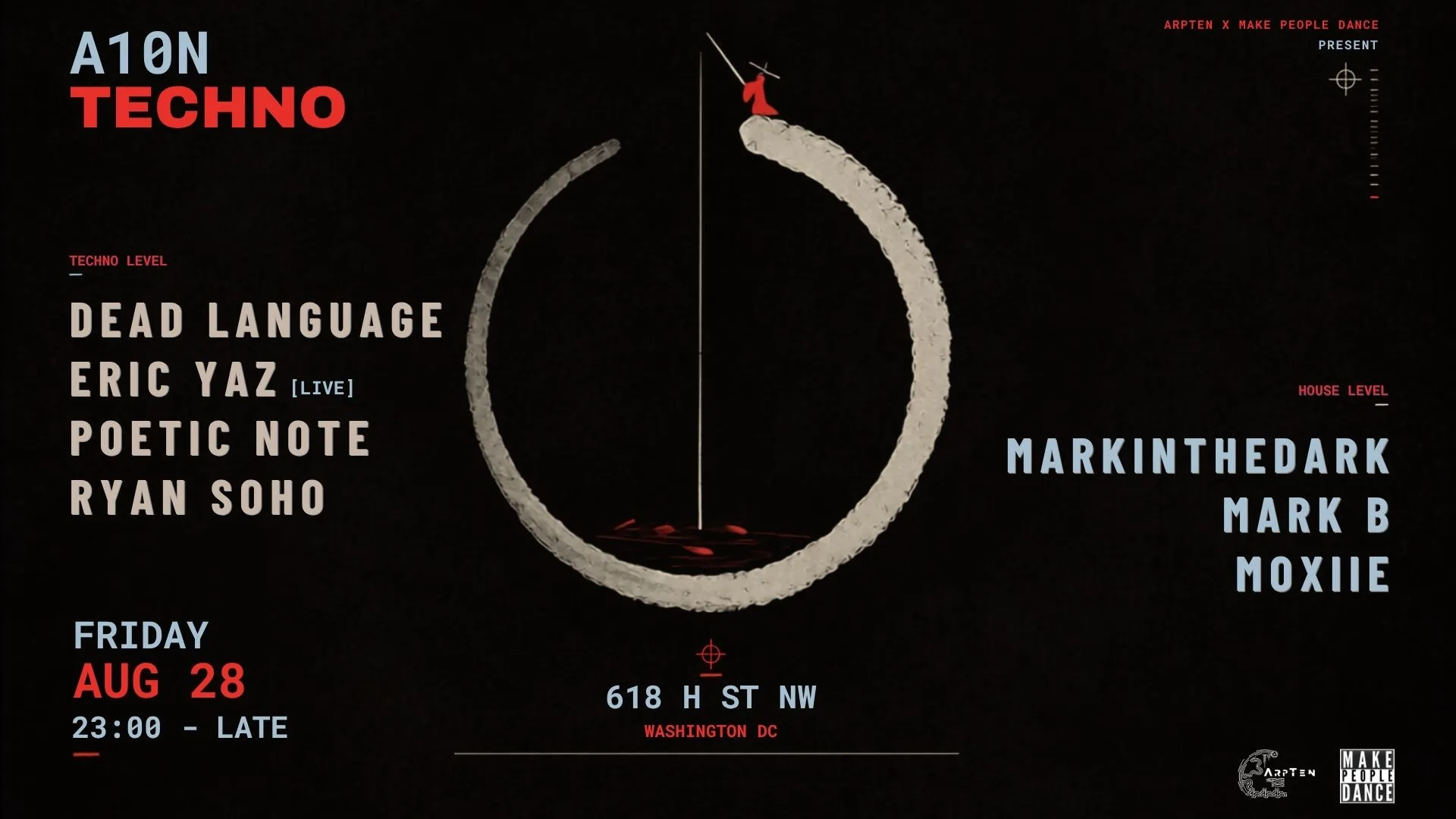 A10n Techno: Dead Language, Eric Yaz [Live], Poetic Note