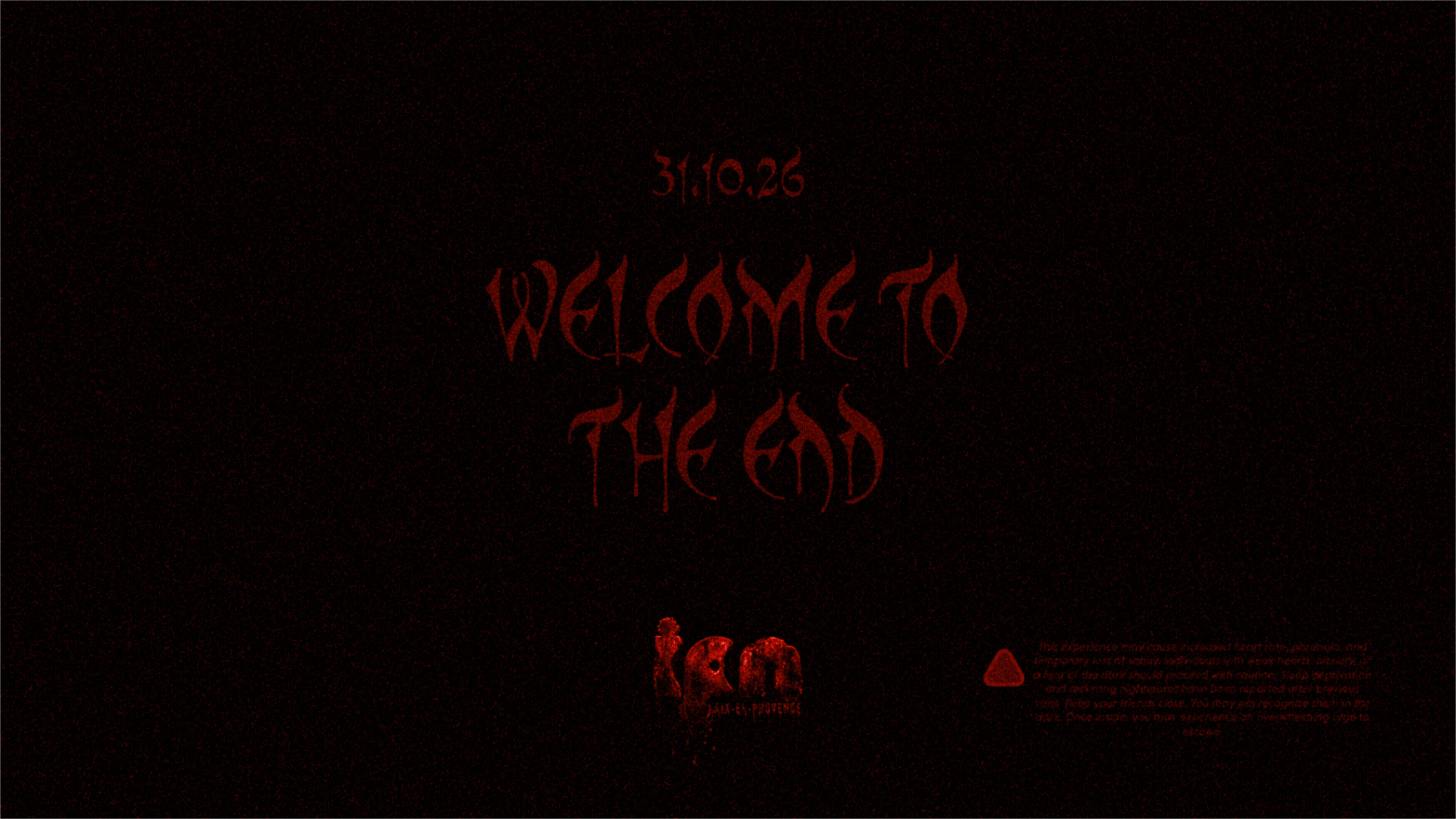 Welcome To The End. 31.10.26