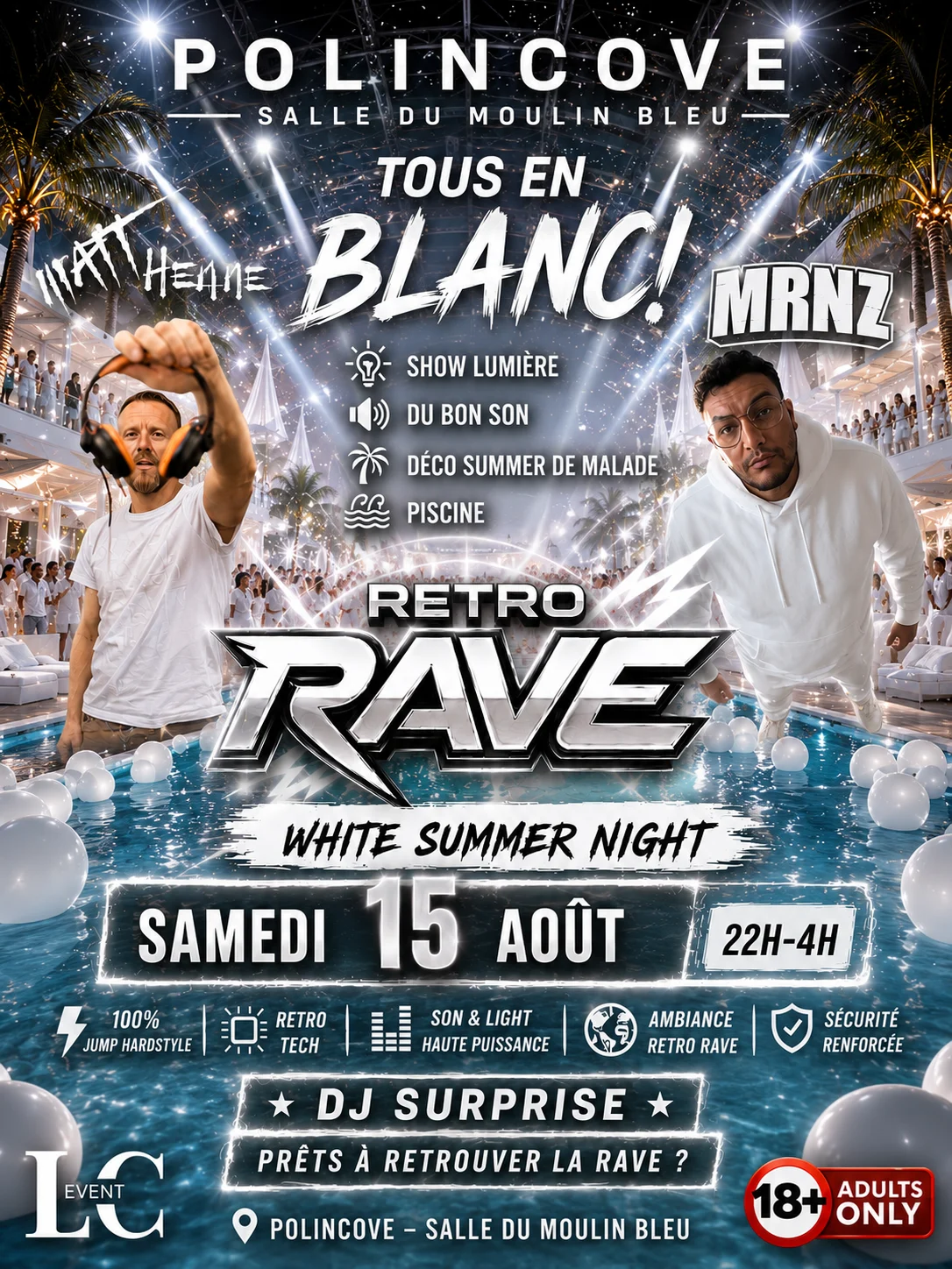 Retro Rave Withe Summer Night