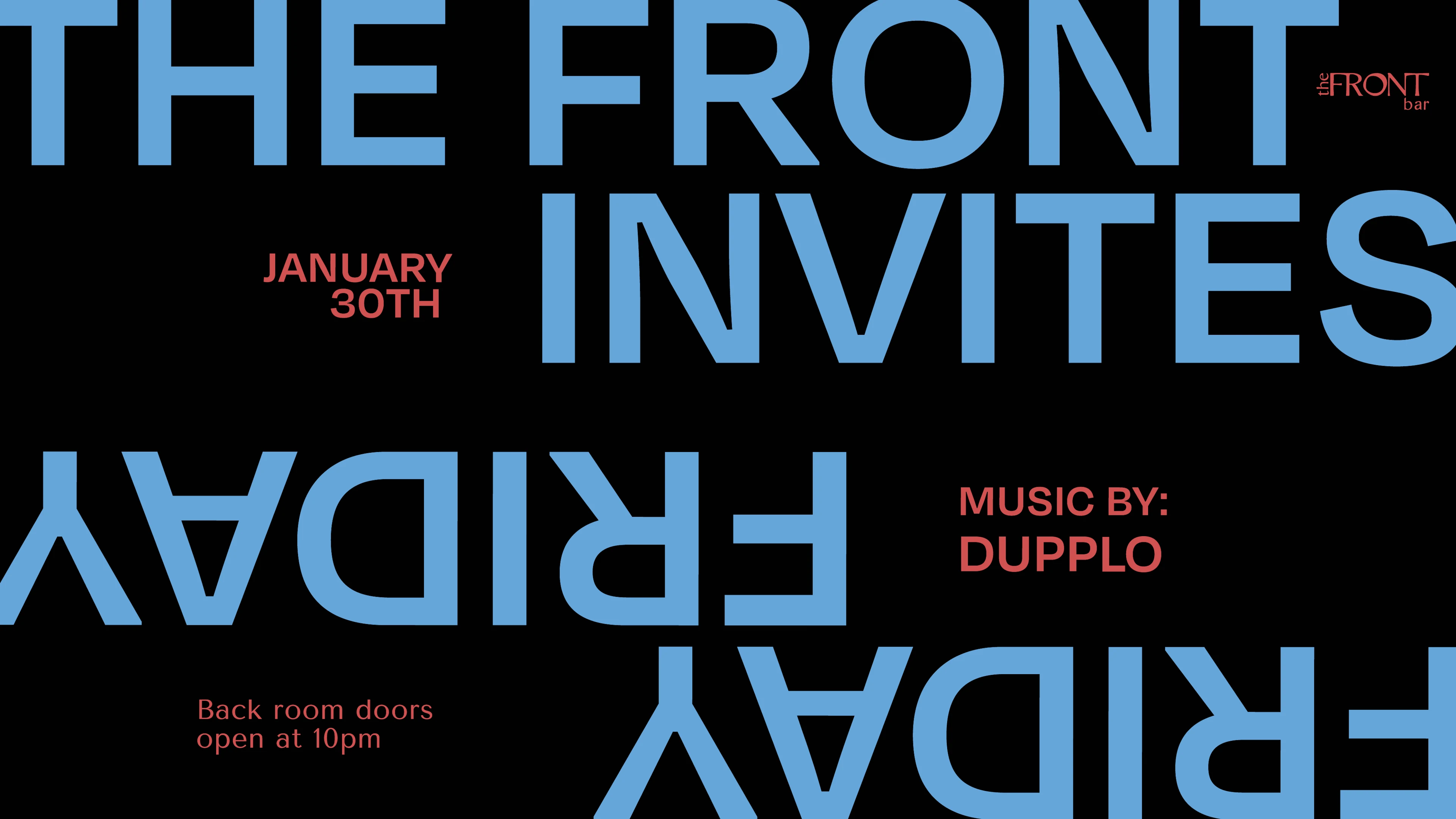 The Front Invites Dj Dupplo