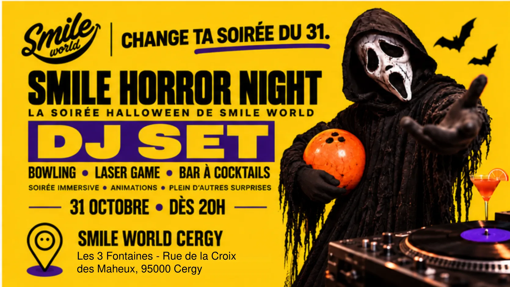 Smile Horror Night - Dj Set Cergy