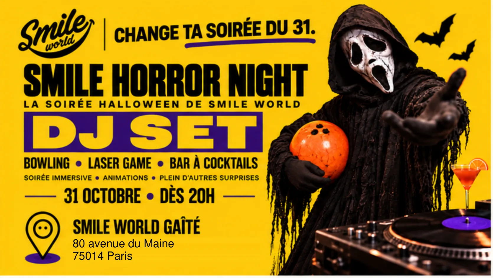 Smile Horror Night- Dj Set Gaîté