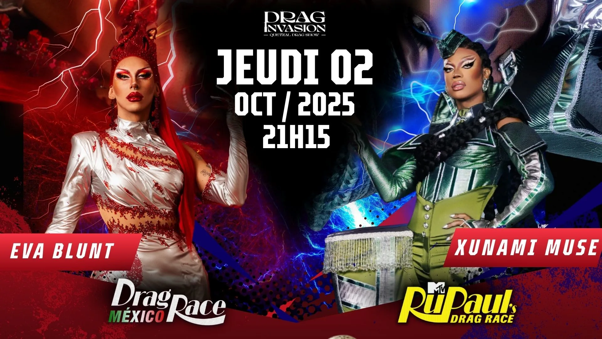 Drag Invasion " La Rentrée "  Drag Race Guest .