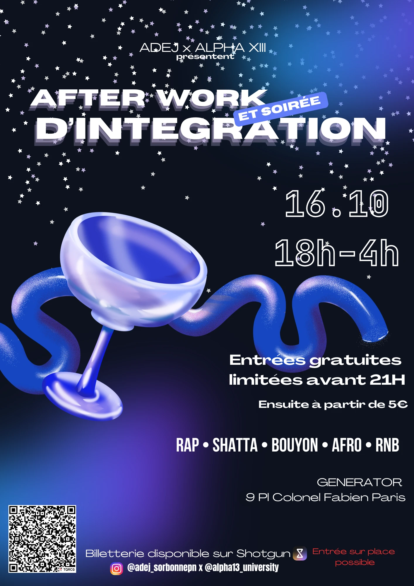 Afterwork Et Soirée D’Intégration 🍹🎶