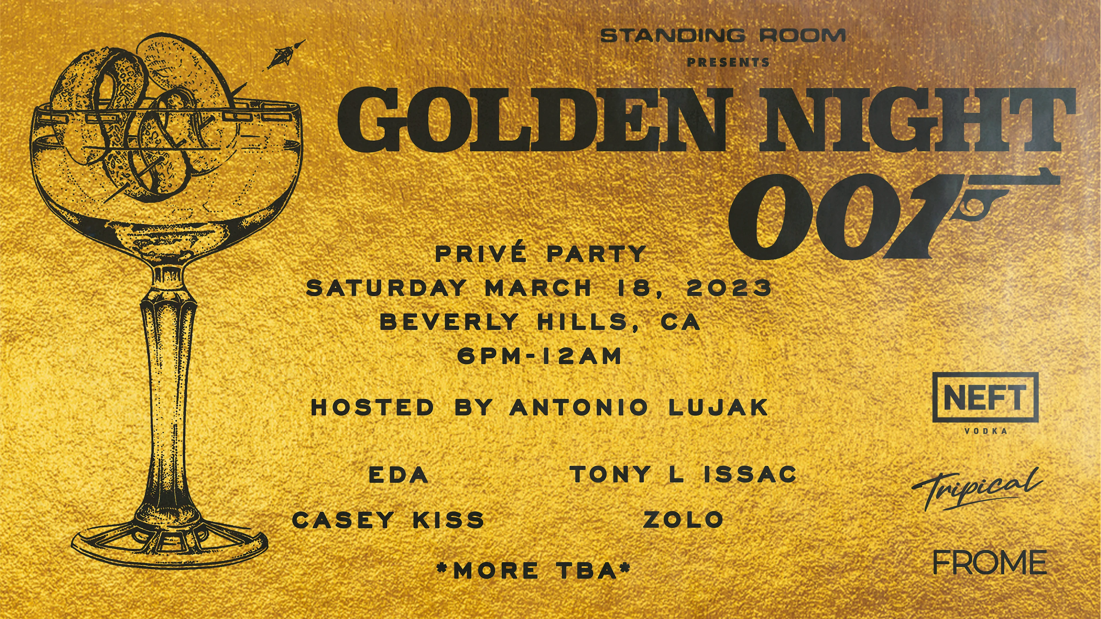 Standing Room X Tripical Golden Night ( Prive Party)