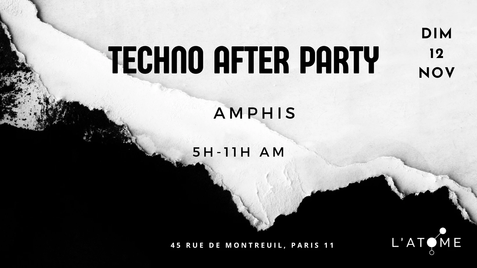 After Techno L'atome #376 W/ Amphis