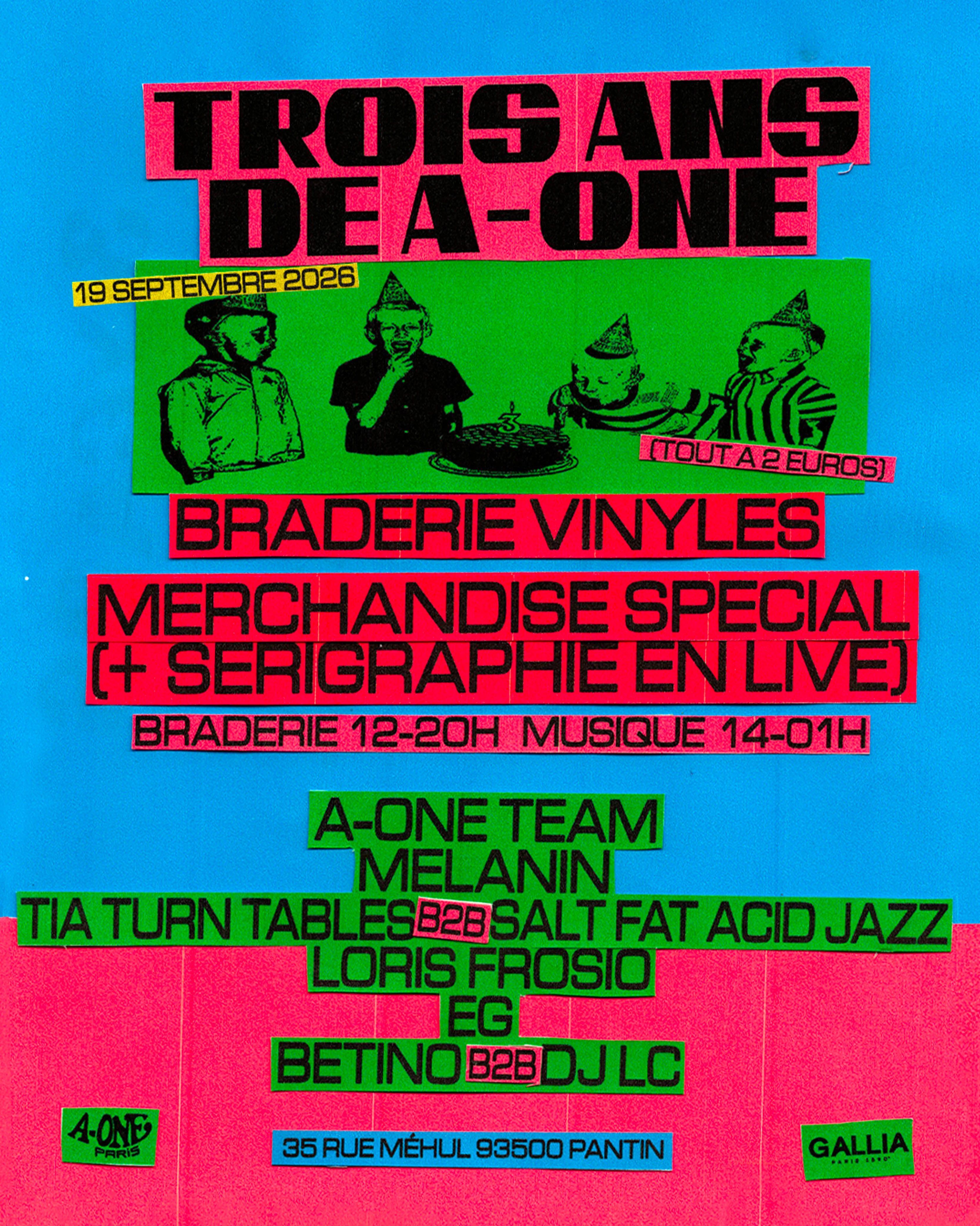A-One Paris Fête Ses Trois Ans Au Bar Gallia !