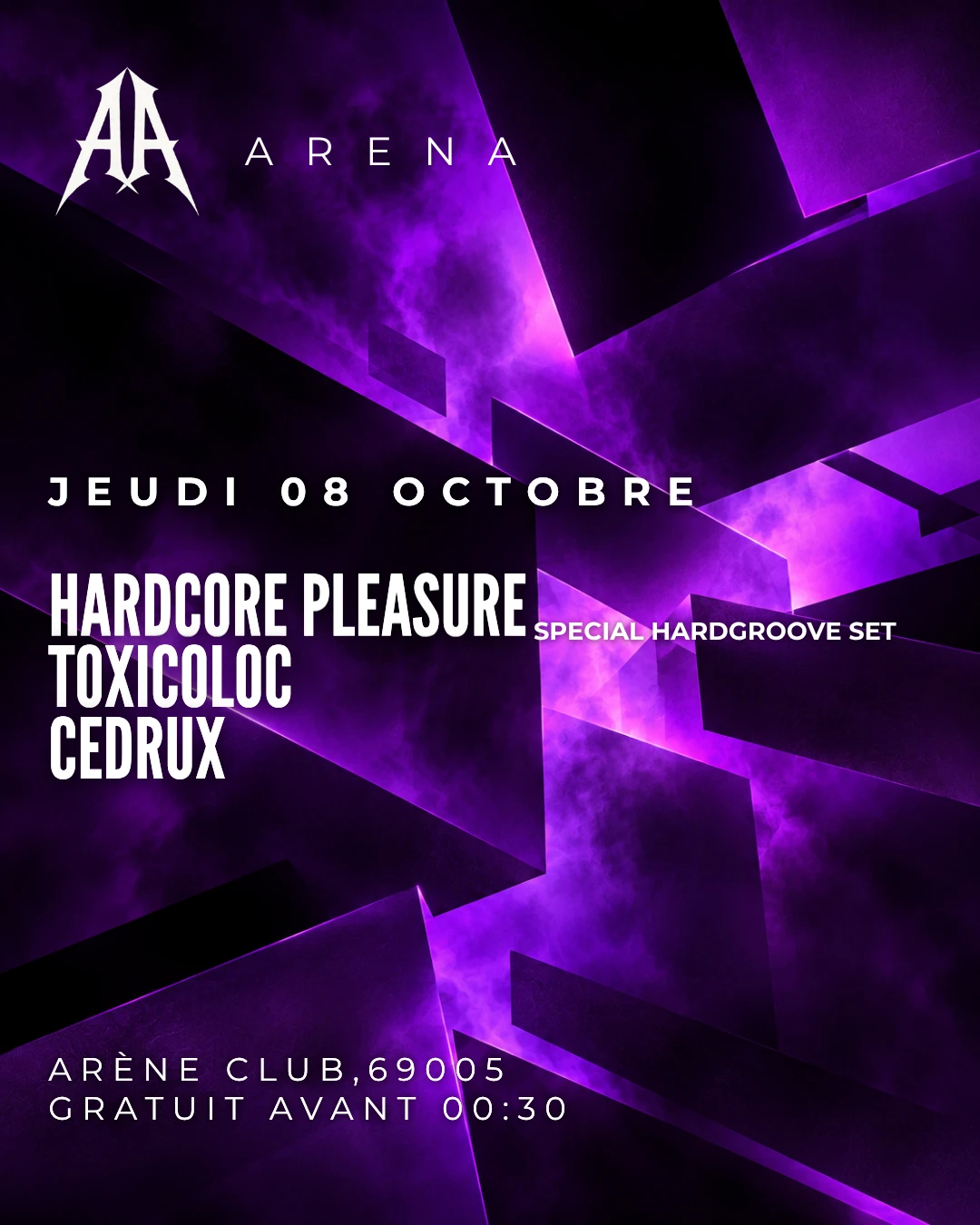 Jeudi Arena : Hardcore Pleasure - Cedrux & Toxicoloc