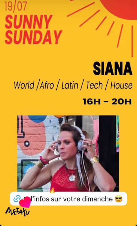 Sunny Sunday - Siana @ Péniche Metaxu - Pantin