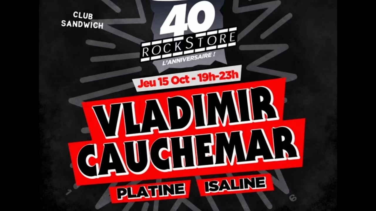 Club Sandwich : Vladimir Cauchemar + Guest - Rockstore 40 Ans !