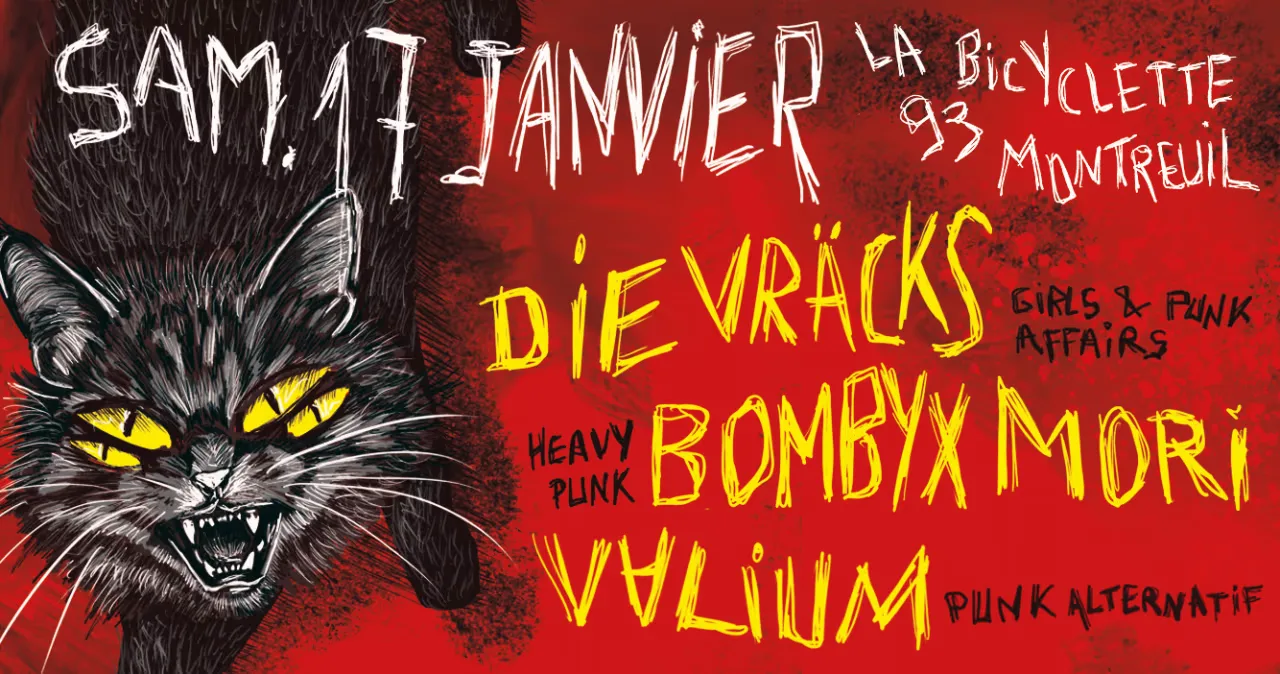Die Vräcks ❤️‍🔥 Bombyx Mori ❤️‍🔥 V∀Lium @ La Bicyclette 93 - Montreuil