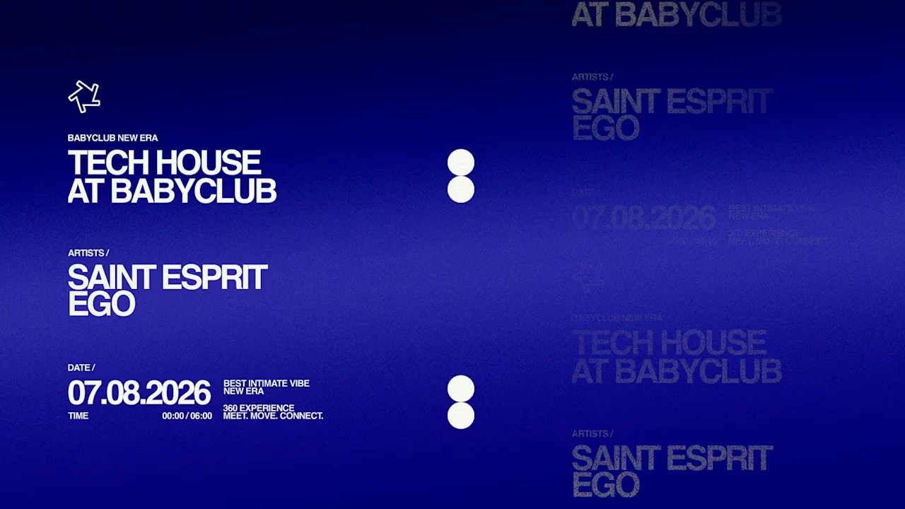 Tech House At Baby Club : Saint Esprit + Ego