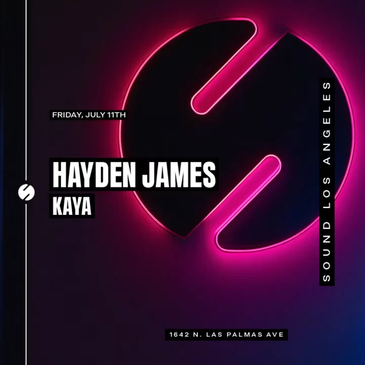 Hayden James, Kaya At Sound Nightclub