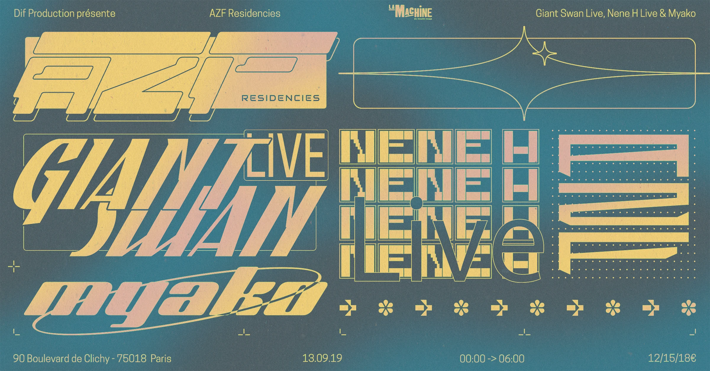 Azf Residencies W/ Giant Swan Live, Nene H Live, Myako