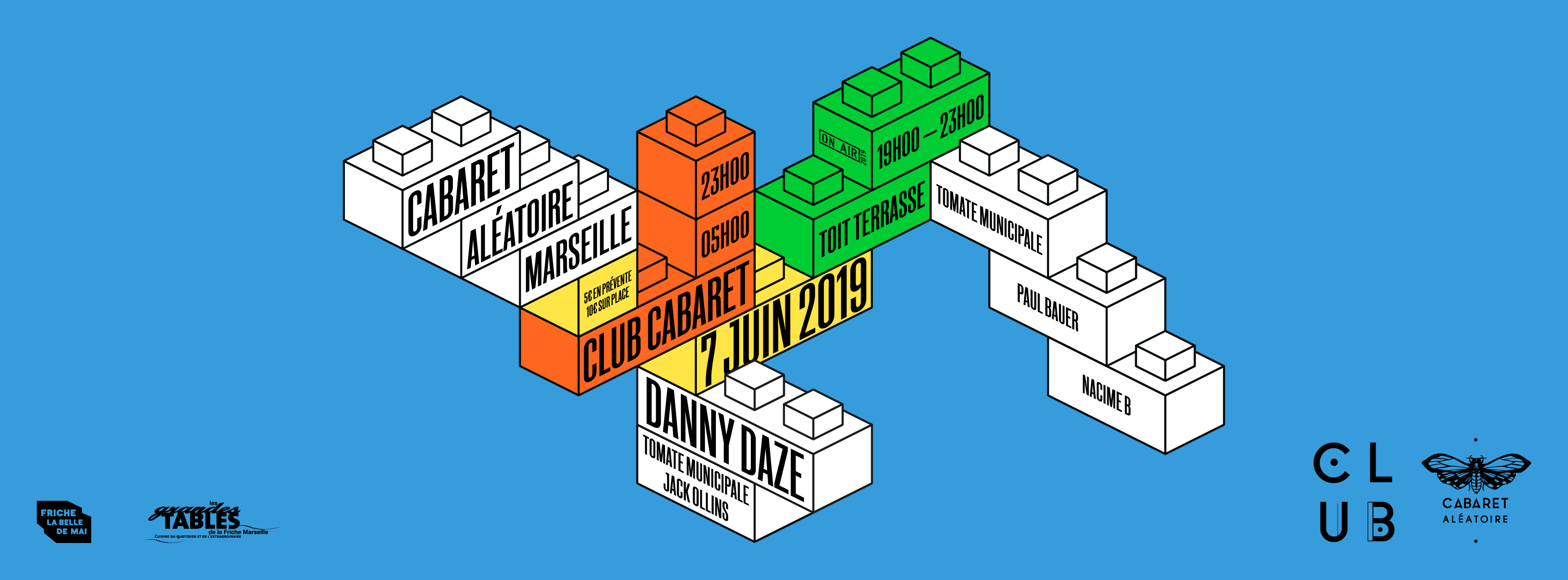 Club Cabaret X : Danny Daze + Tomate Municipale + Jack Ollins