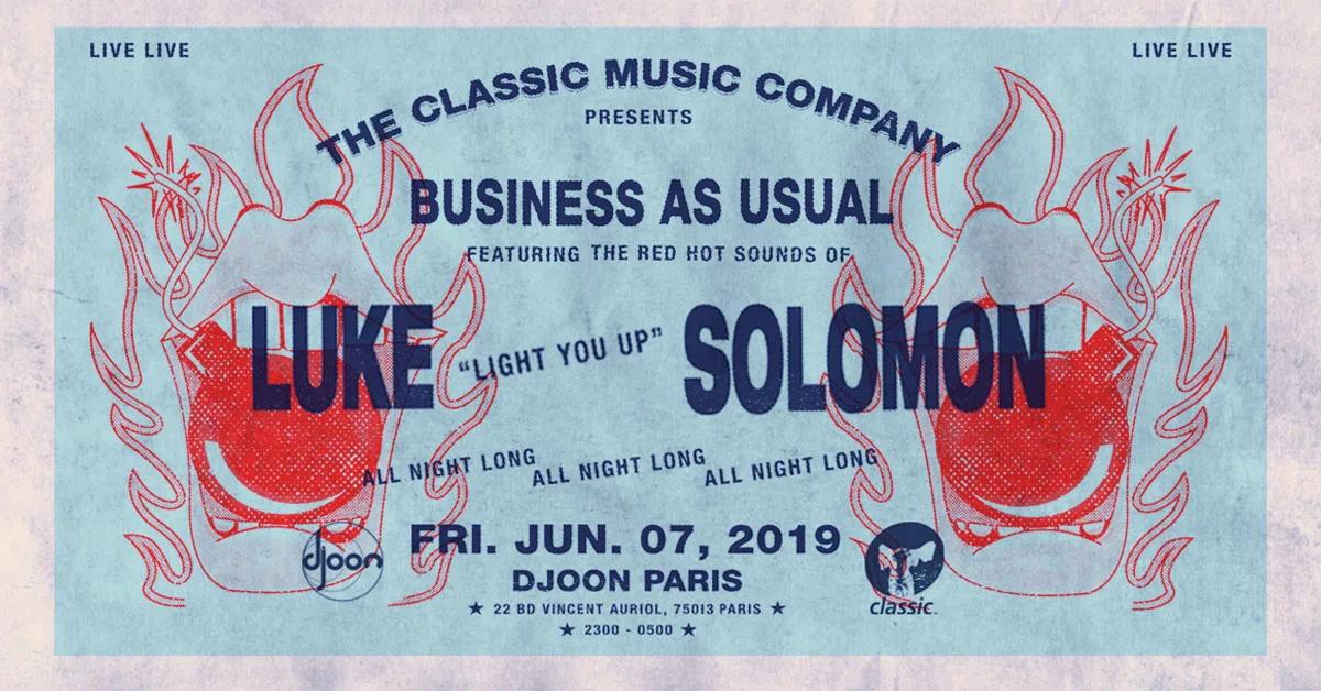 Classic Music Co: Luke Solomon (All Night Long) @ Djoon