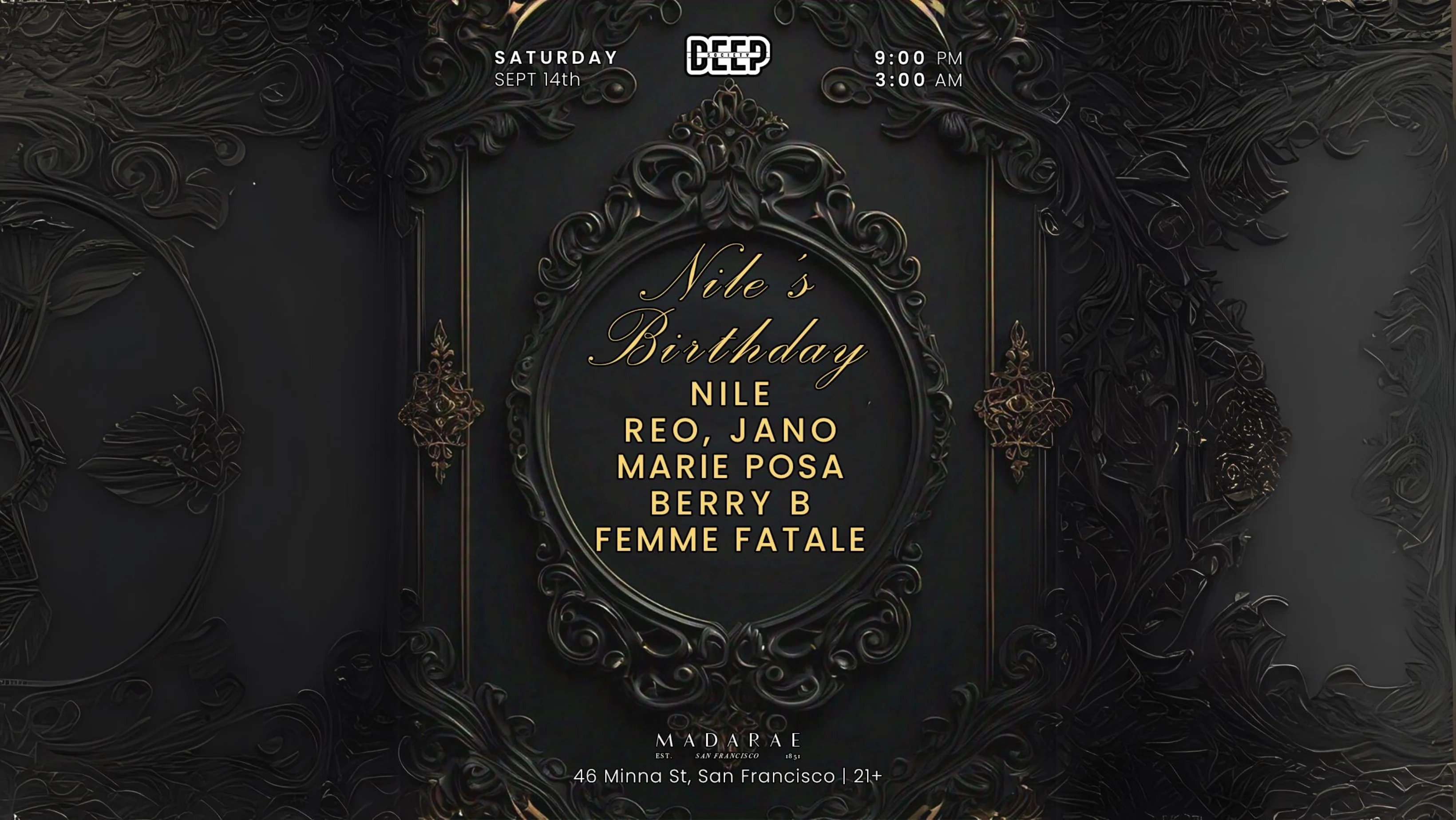 Deep Society Dj Showcase - Free Guest List & 2 For 1 Drinks!