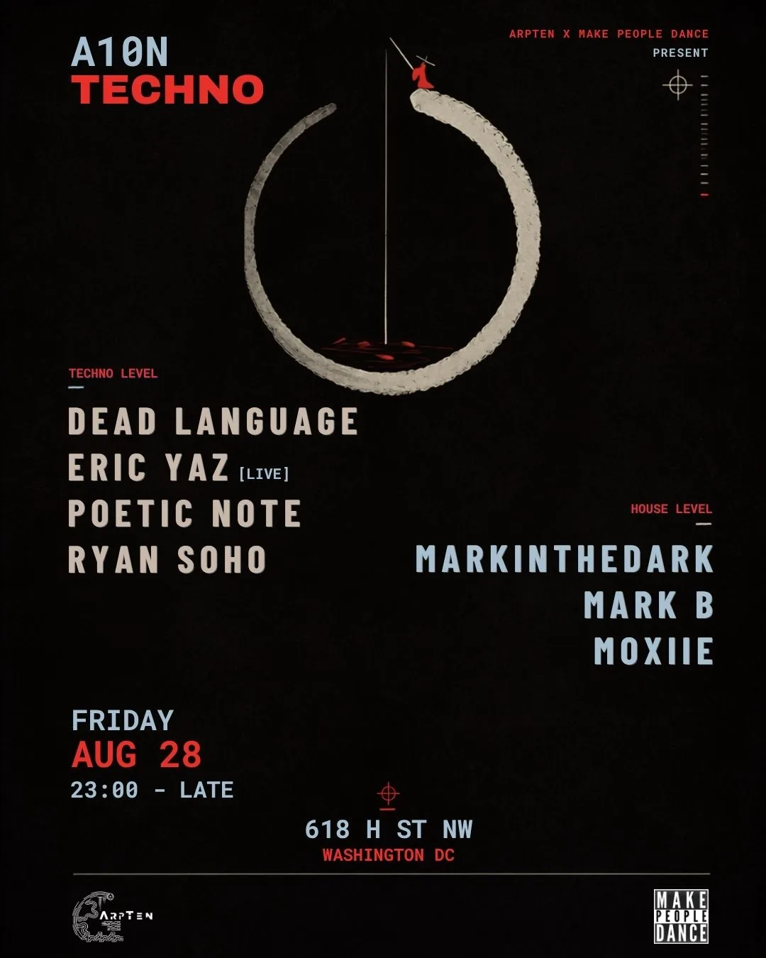 A10n Techno: Dead Language, Eric Yaz [Live], Poetic Note