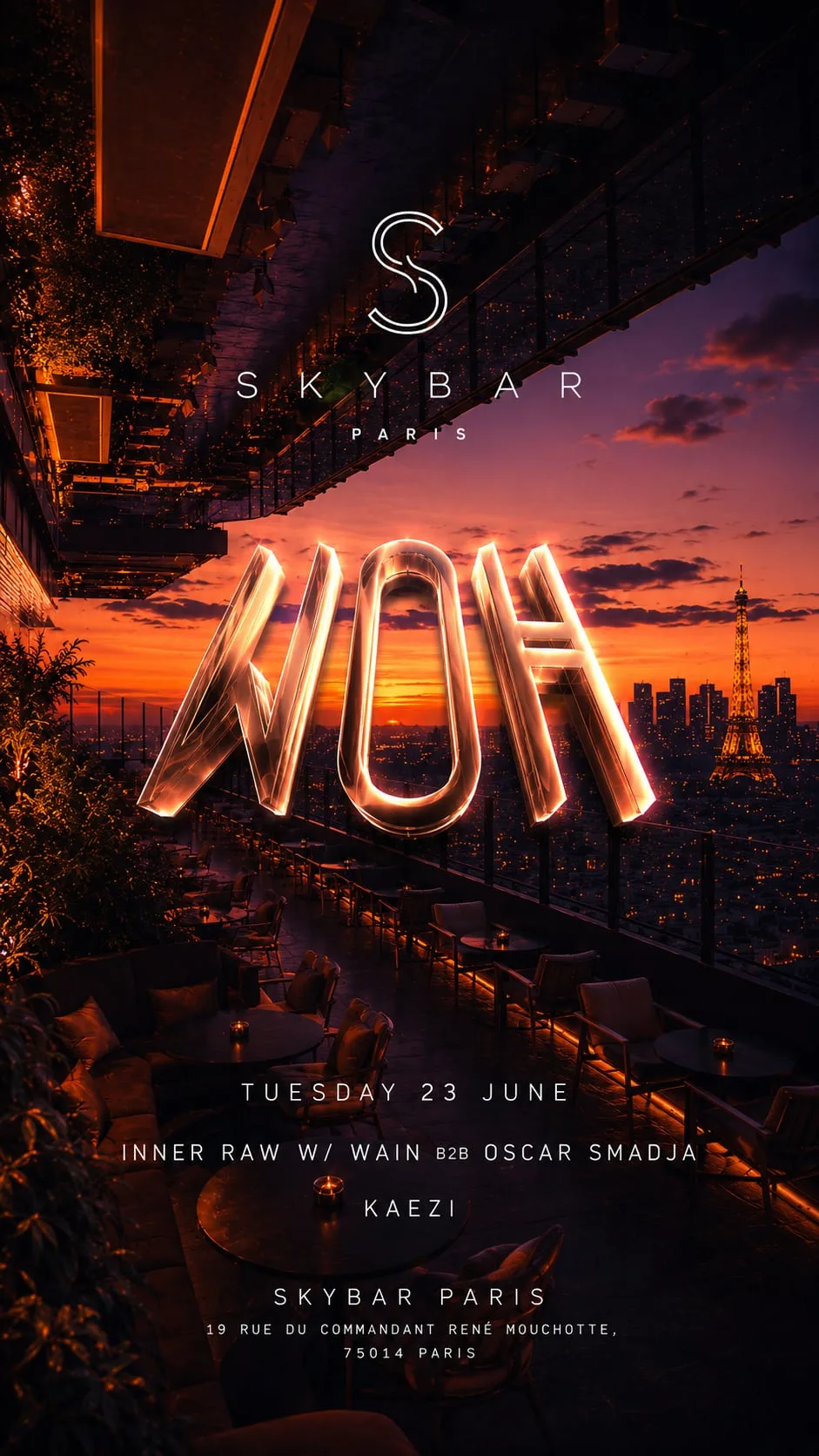 Woh At Skybar Invite : Kaezi, Wain & Oscar Smadja