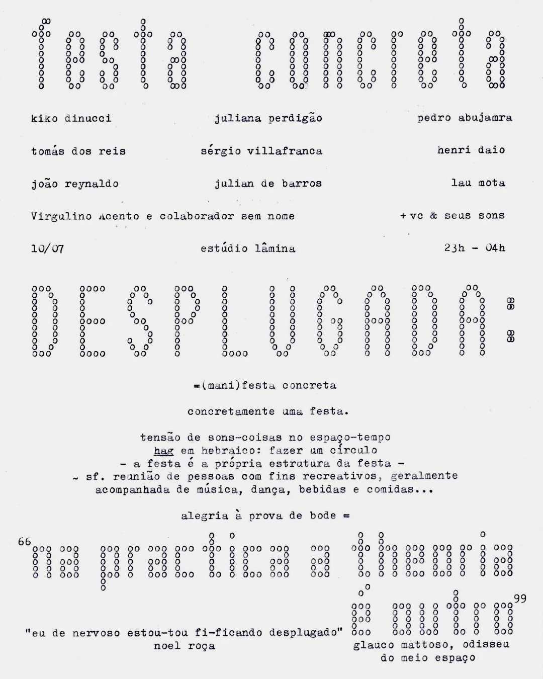 Festa Concreta Desplugada