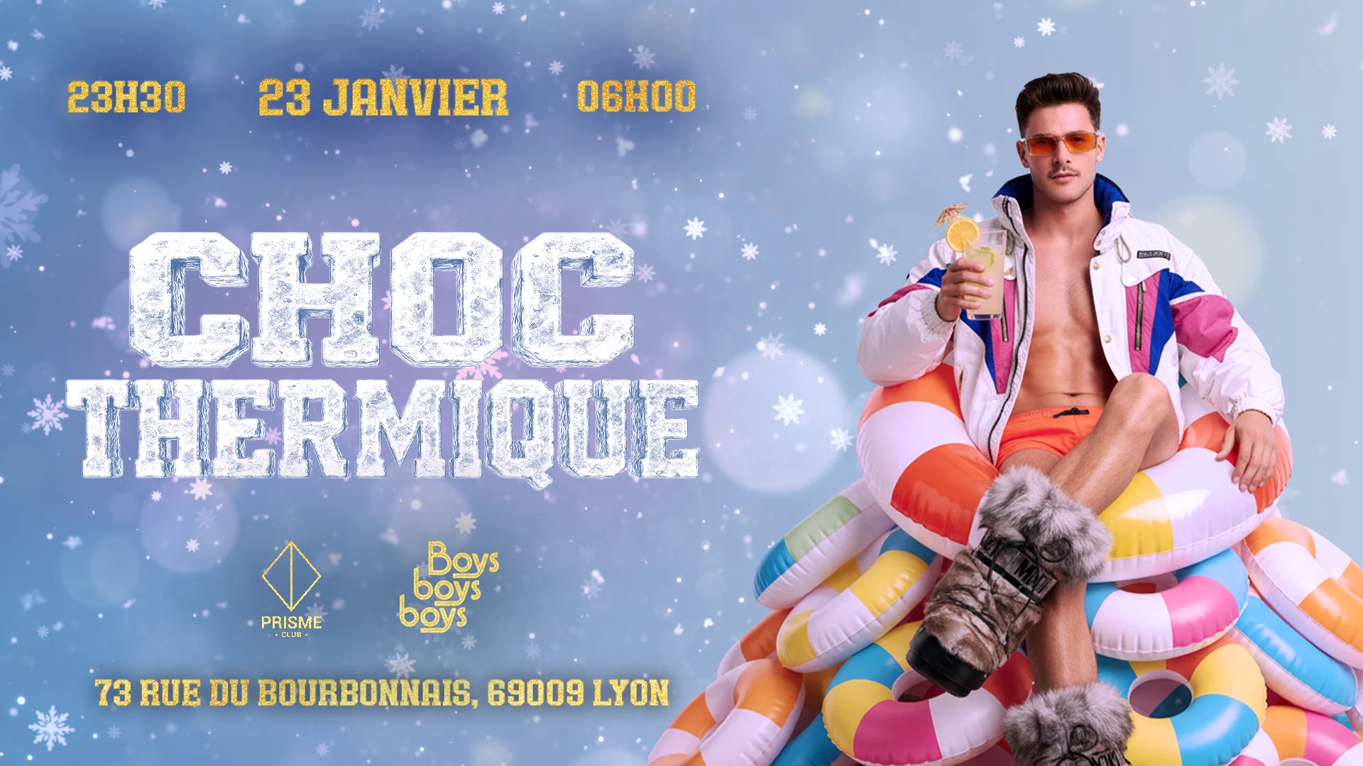 Boys Boys Boys – Soirée Gay & Queer Lyon : Choc Thermique !