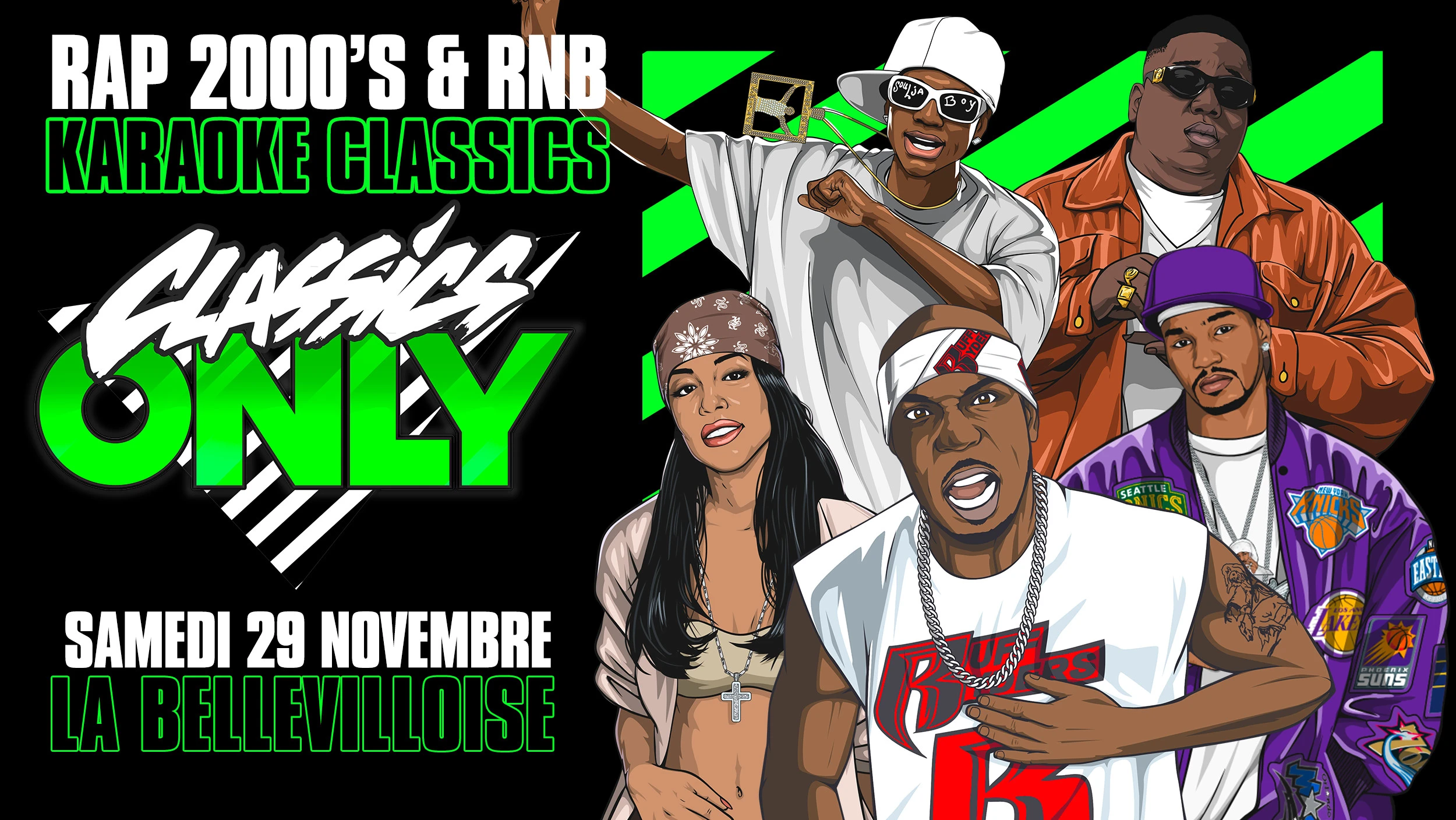 Classics Only, Rap 2000's R&B + Karaoké 29 Nov Bellevilloise