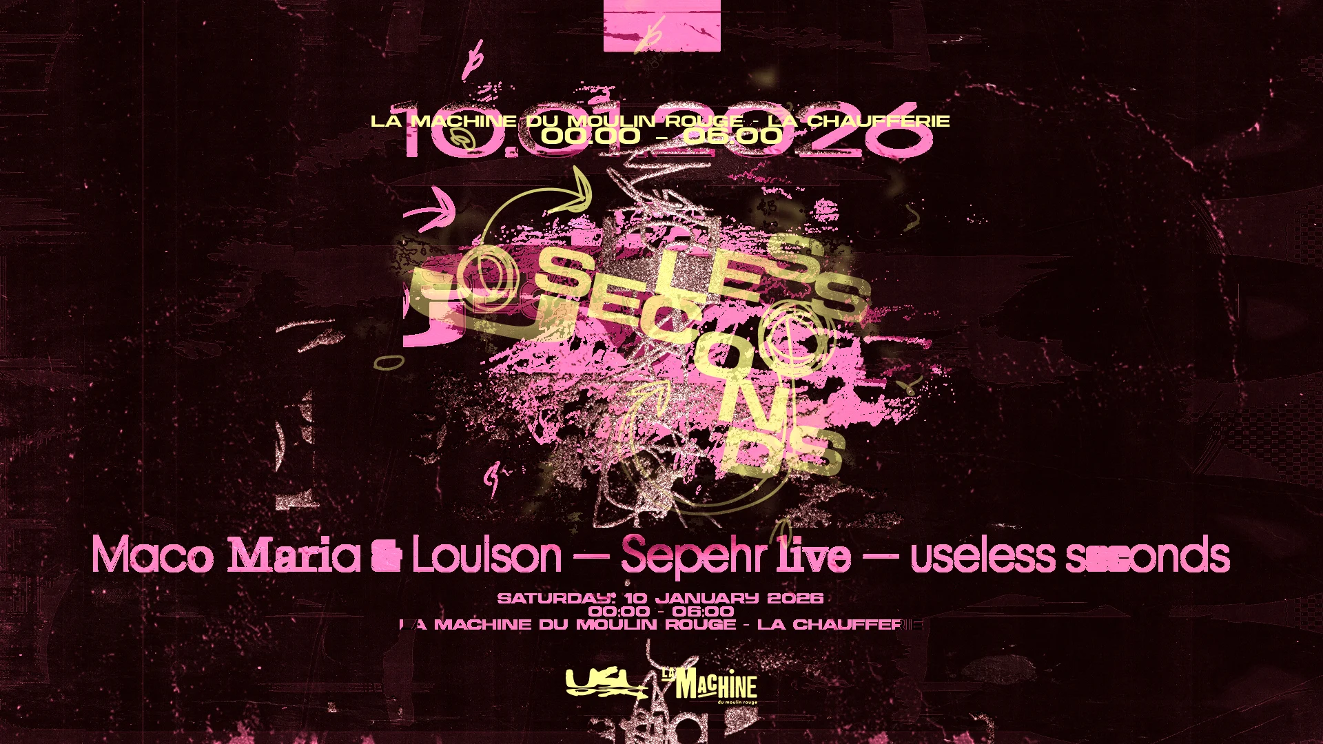 Useless Seconds : Sepehr (Live), Maco Maria & Louison