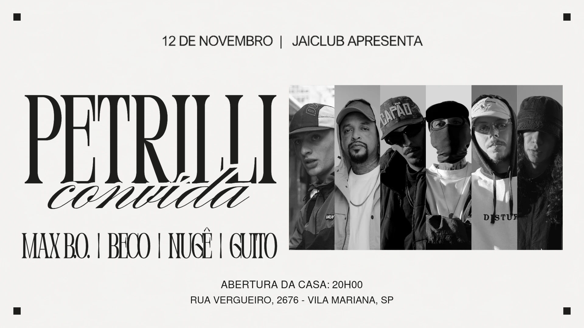Jai Club Apresenta: Petrilli + Beco