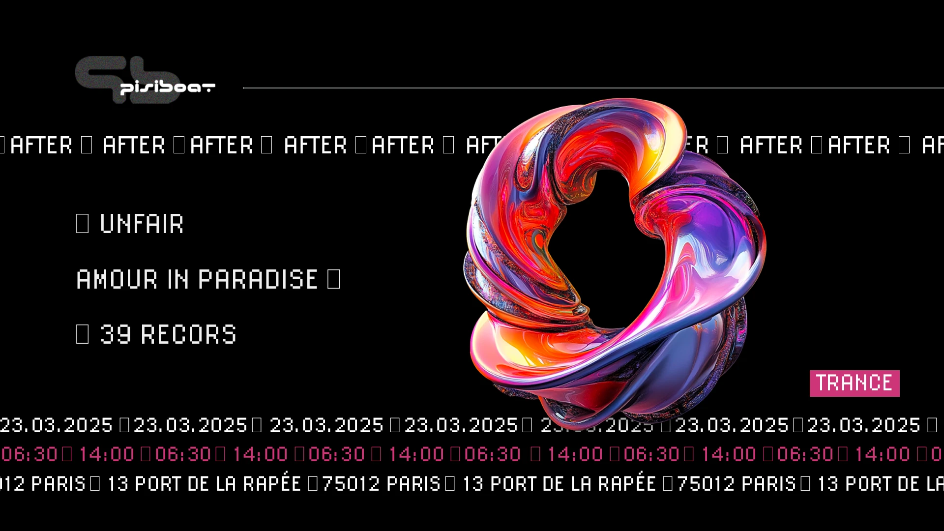Pisiboat After : Unfair, Amour In Paradise, 39 Records