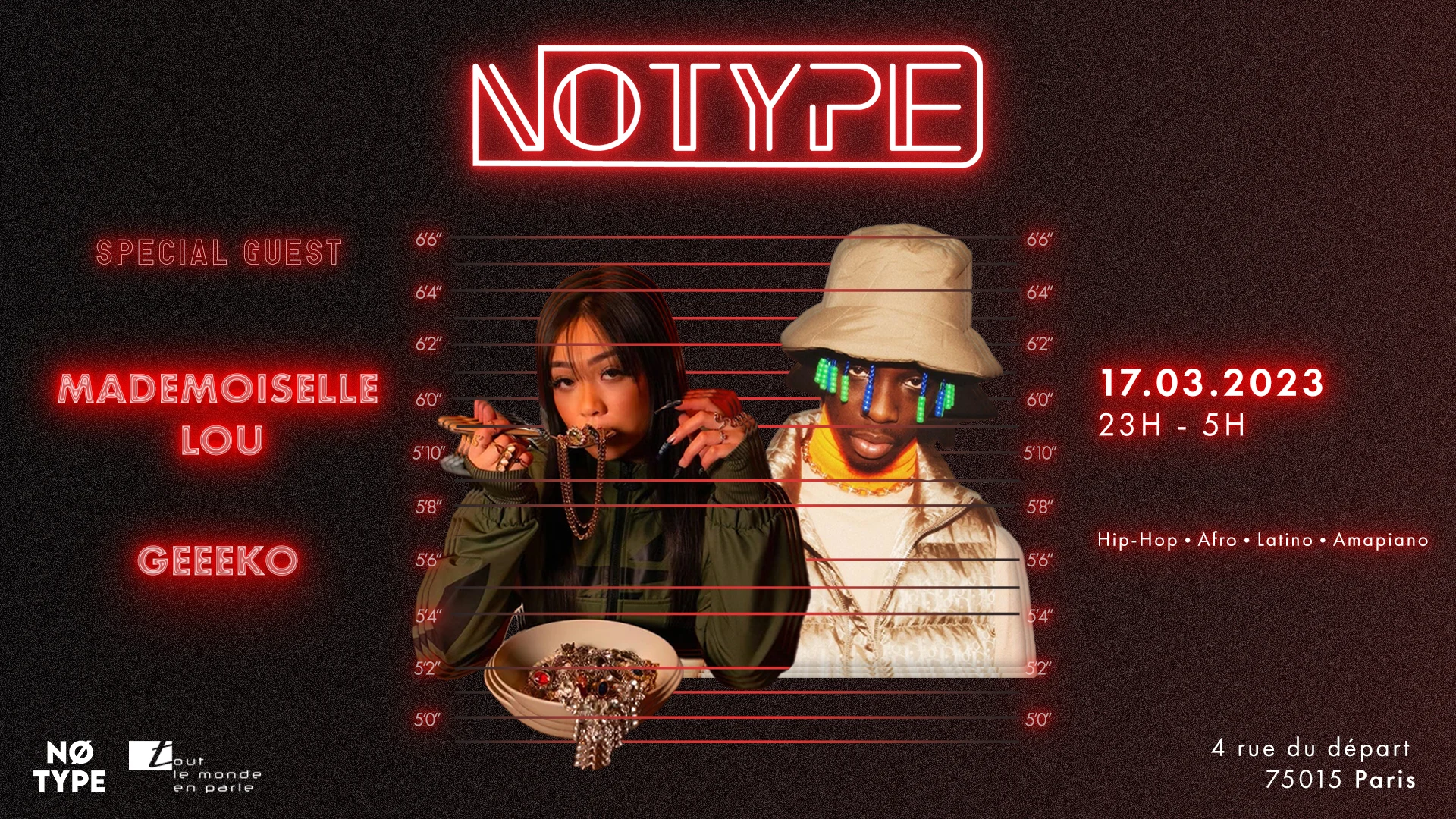 Nø Type - Double Guest " Mademoiselle Lou & Geeeko "