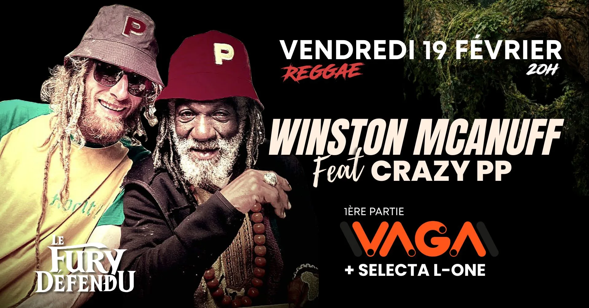 Winston Mcanuff Feat Crazy Pp / Vaga // Le Fury Défendu