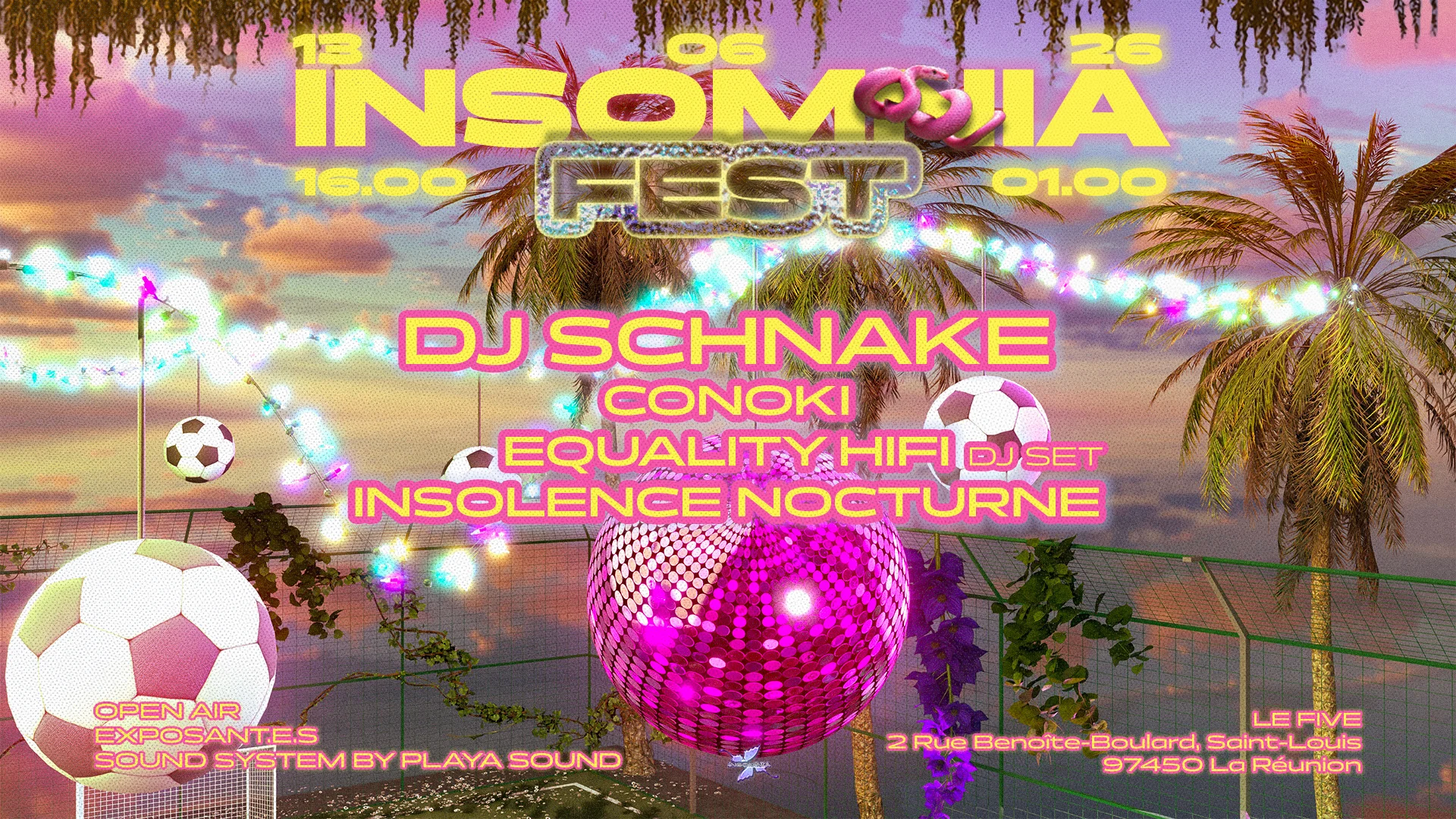 Insomnia Fest : Open Air Avec Dj Schnake, Conoki & More