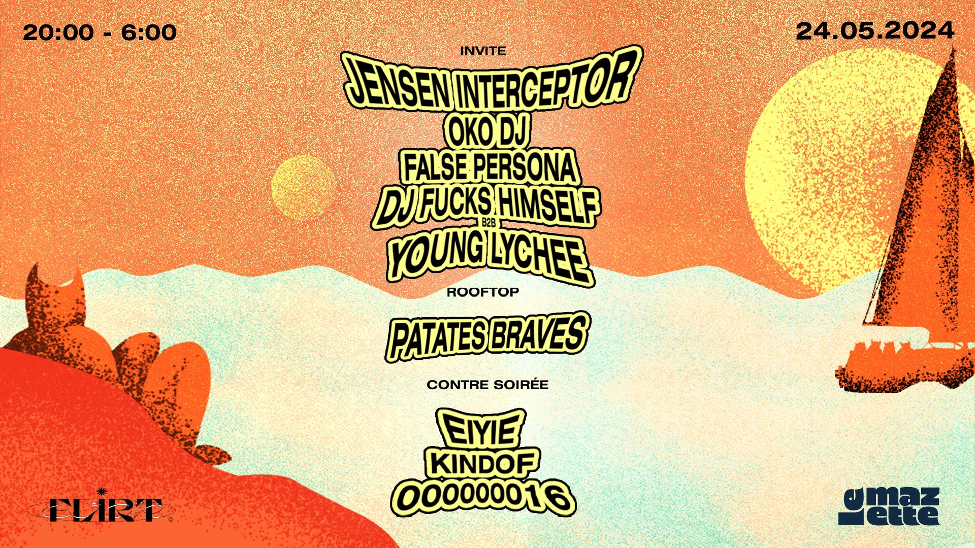 Flirt : Jensen Interceptor, Oko Dj, False Persona & More