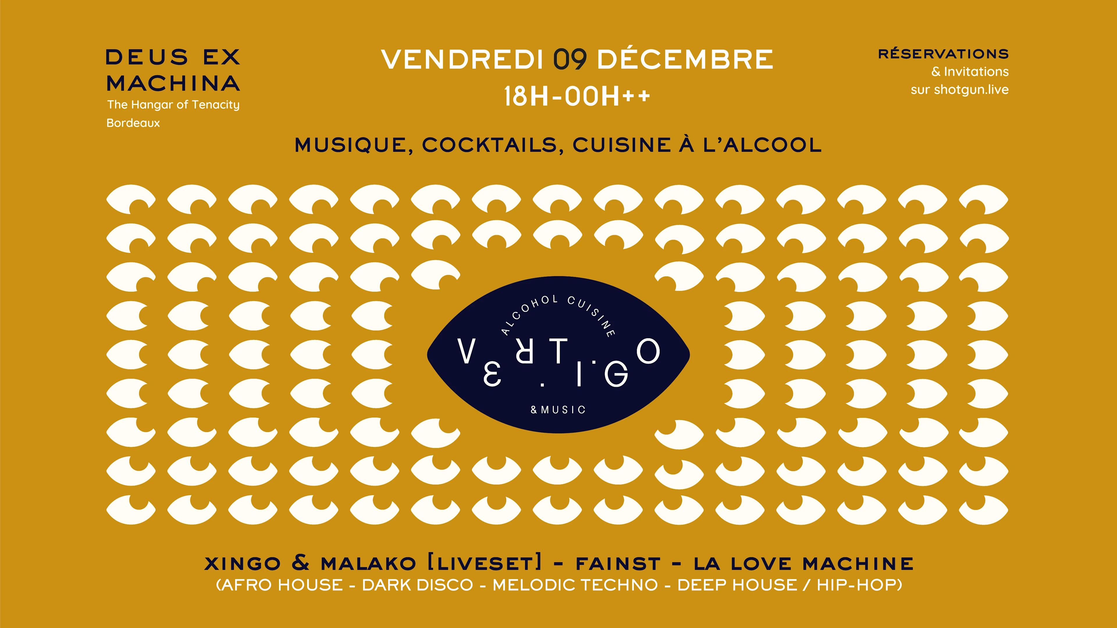Vertigo #1 - Repas Concept, Cocktails Et Dj Sets - Bordeaux