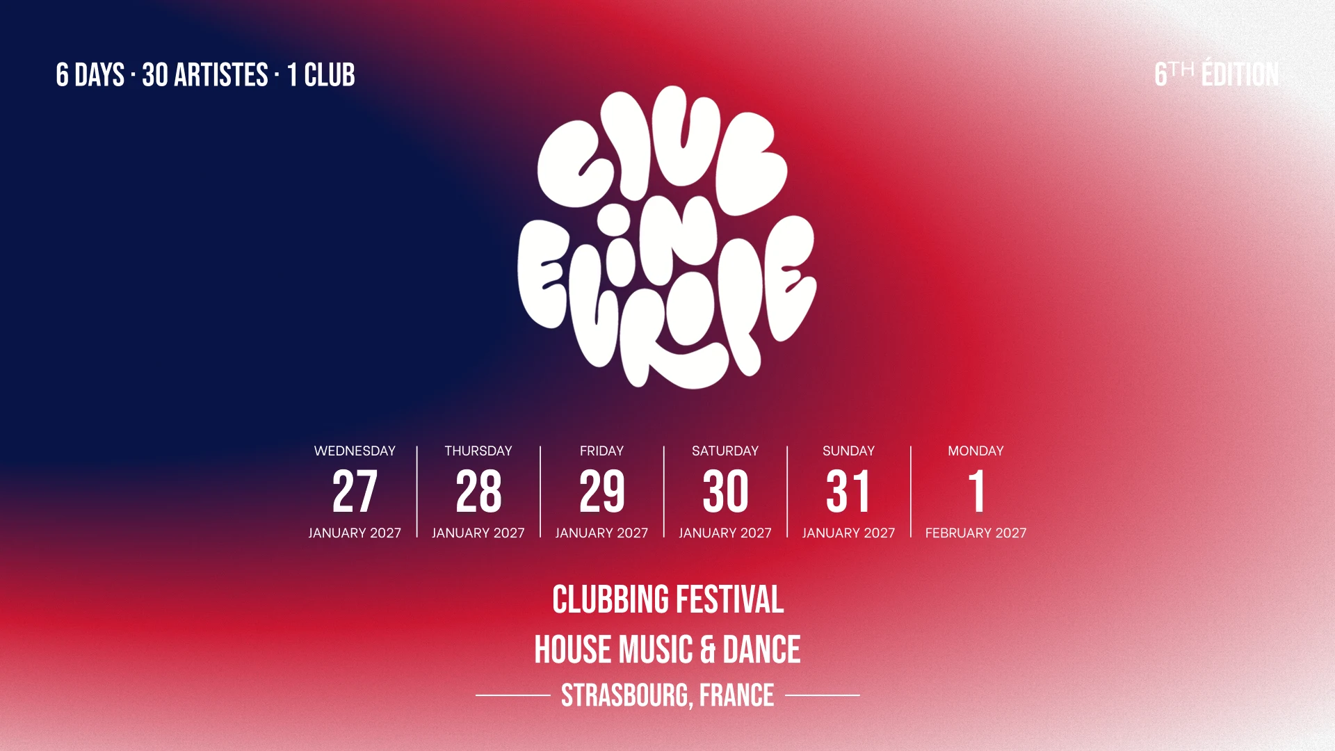 Club In Europe 2027 - Festival