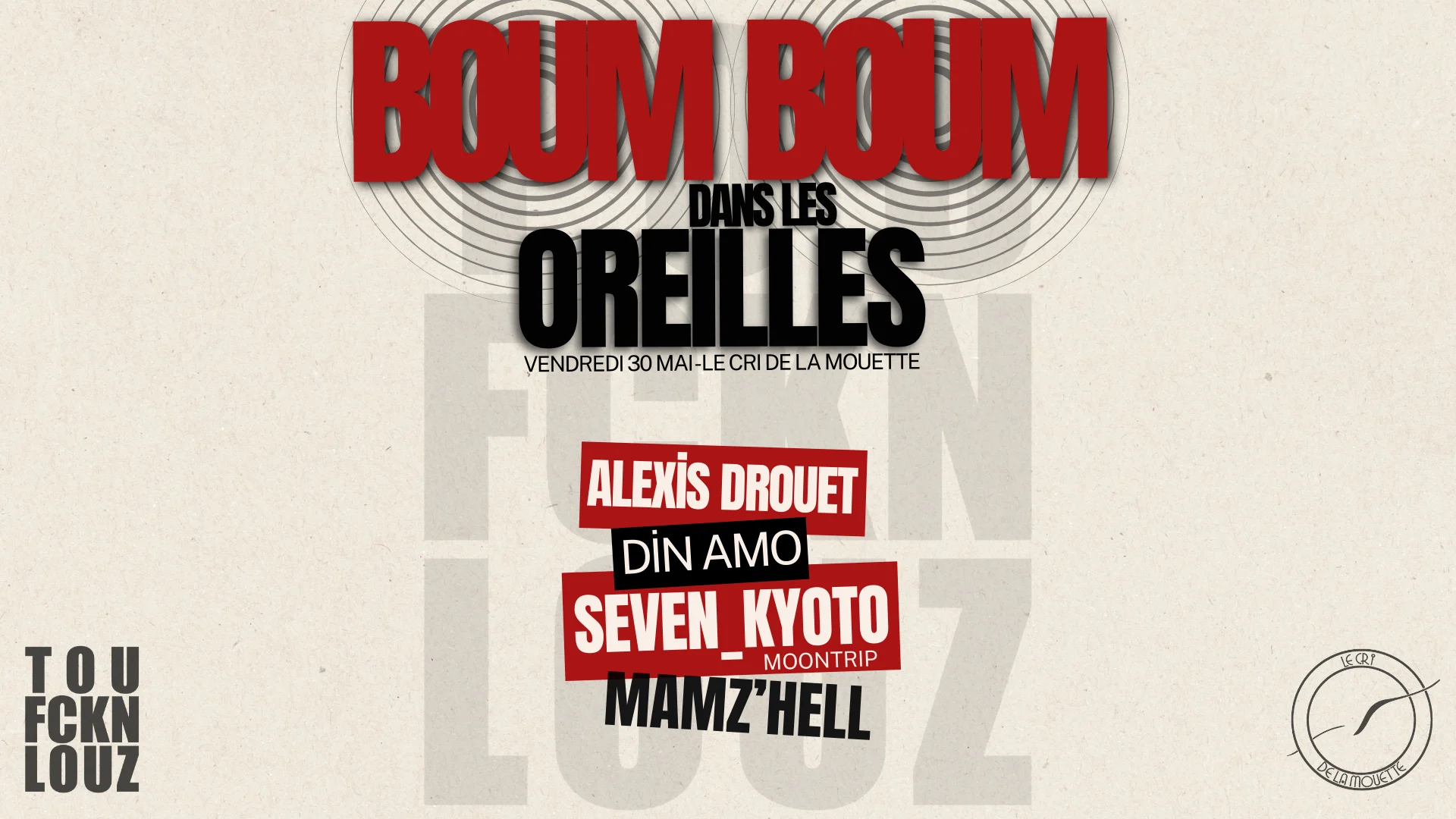 Boum-Boum Dans Les Oreilles ~ Tfl X Seven Kyoto