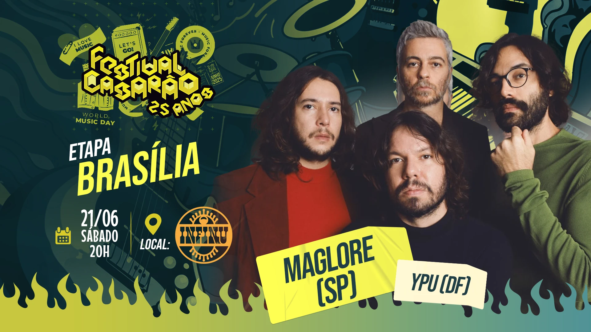 Festival Casarão 25 Anos: Maglore Em Brasília