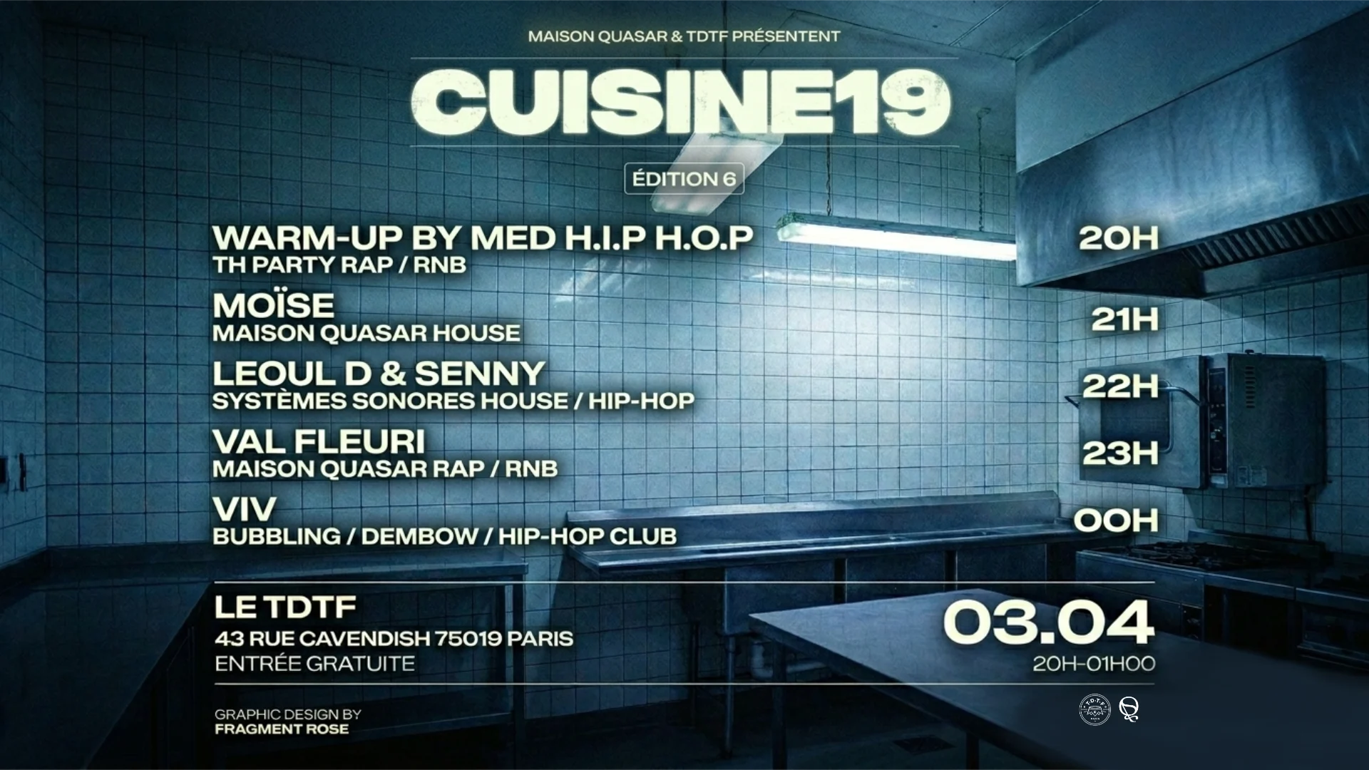 Cuisine19 #6 W/ Viv, Val Fleuri, Leoul D B2b Senny And Moïse