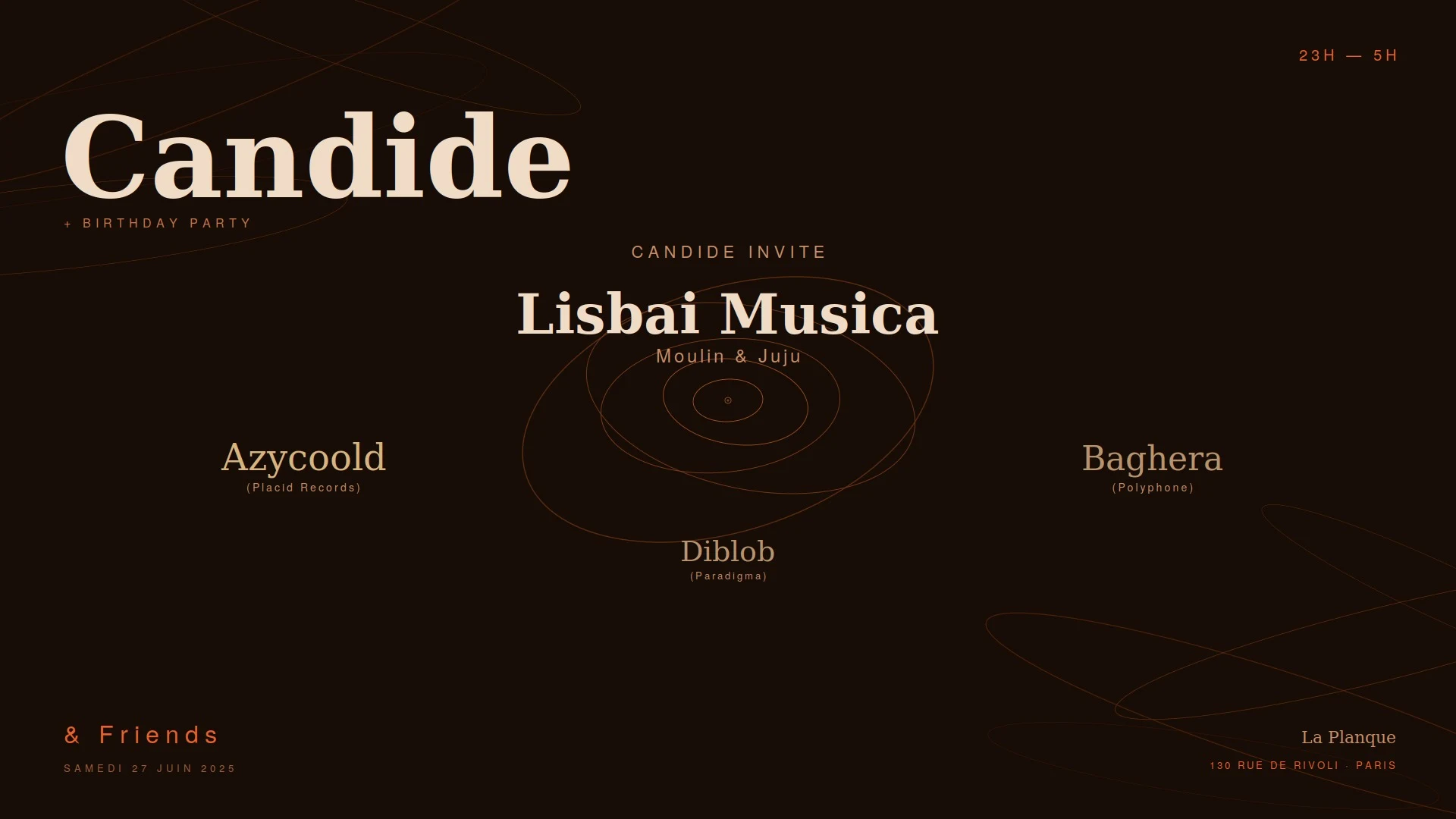 Candide & Friends Invite Lisbai